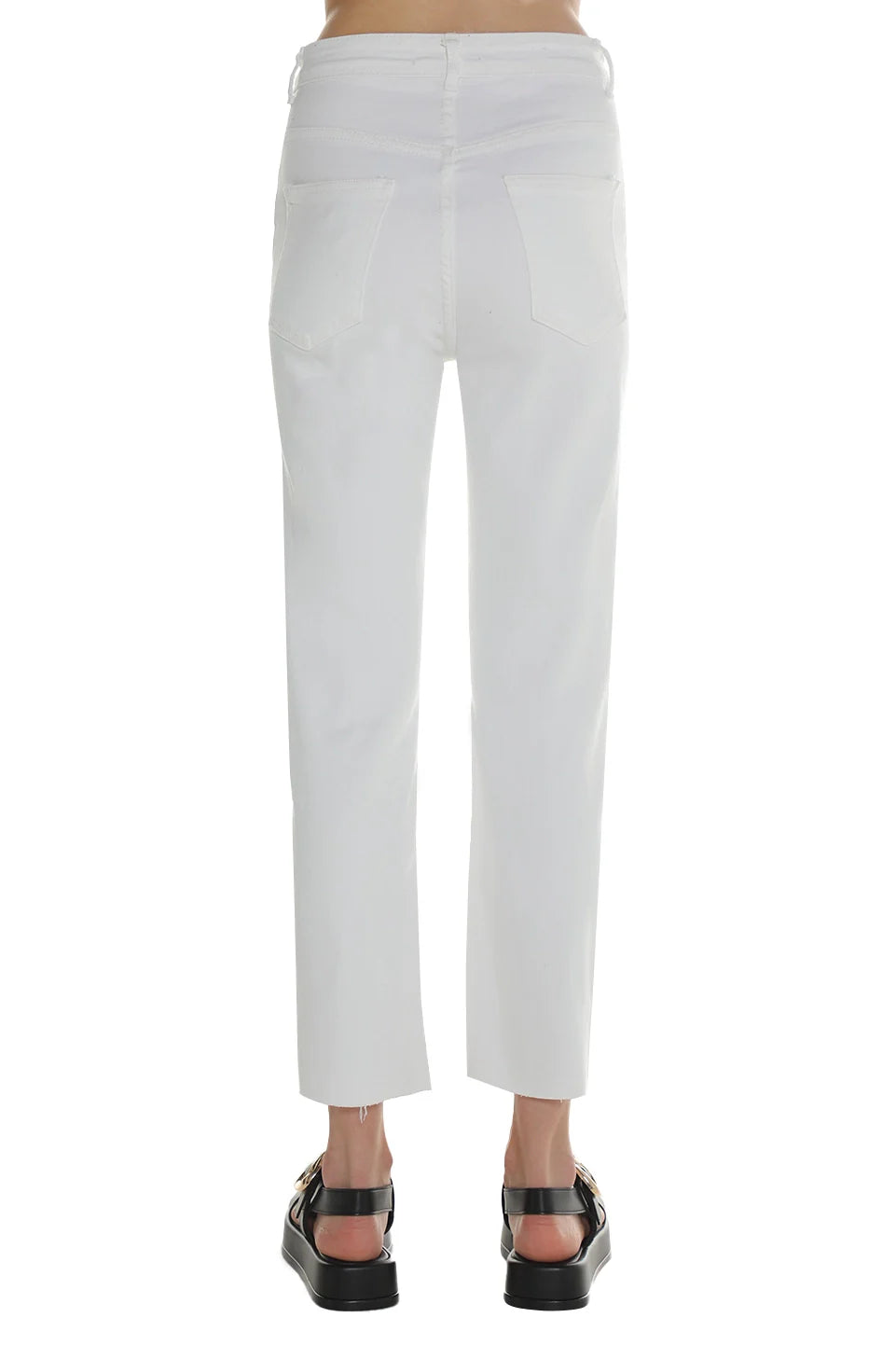 White Plain Basic Jeans