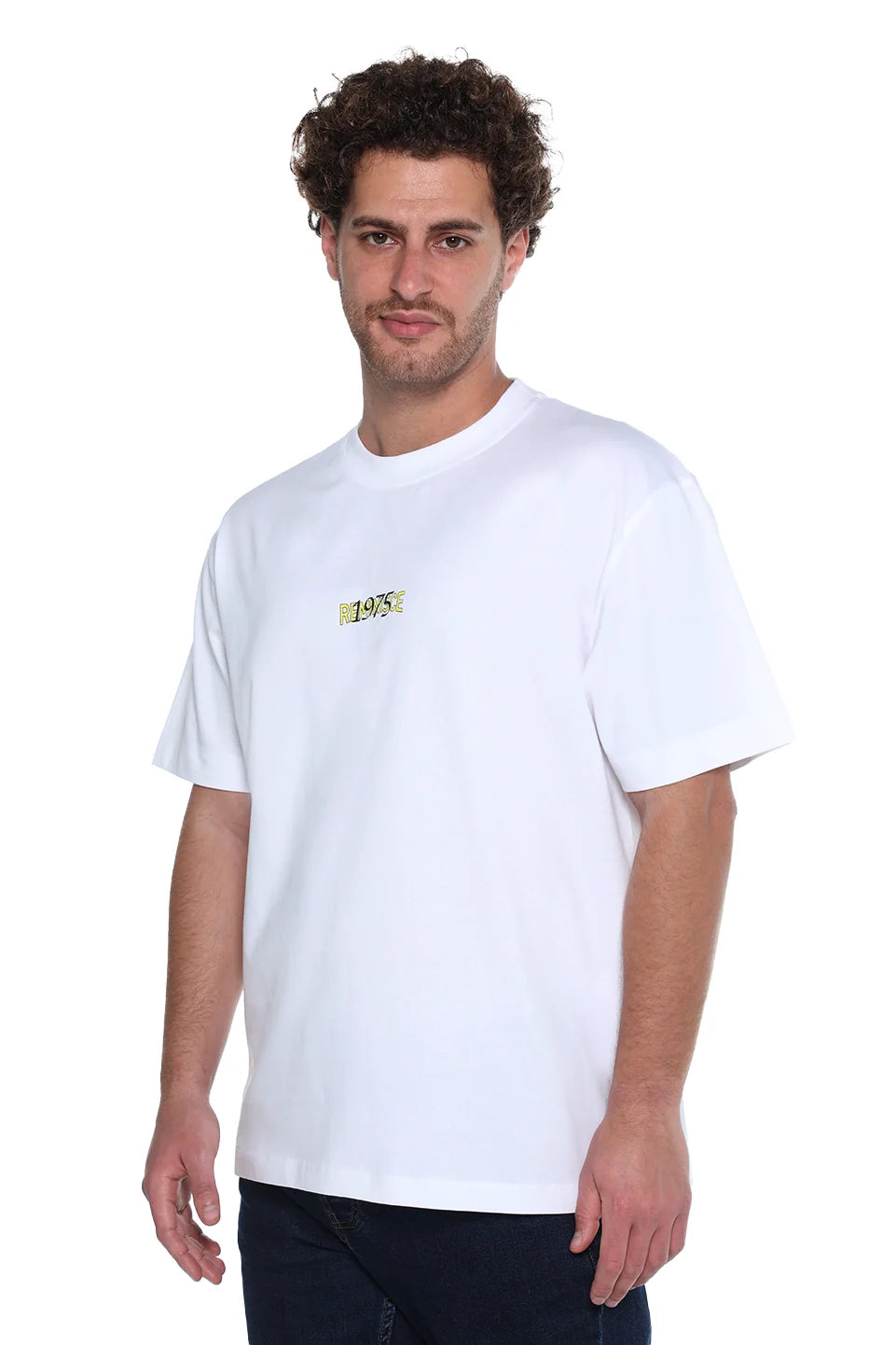 White Oversized T-Shirt With Front Design