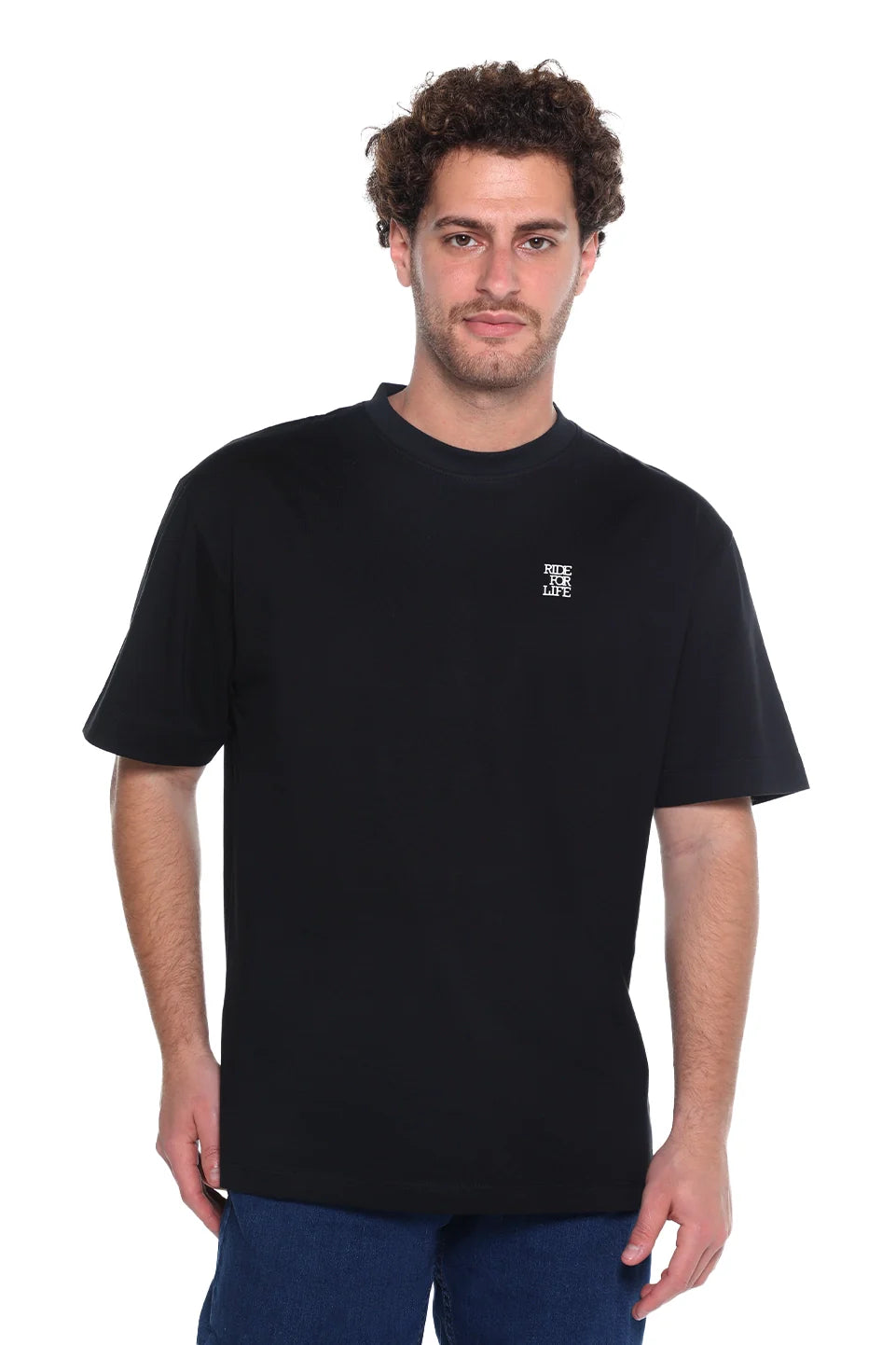 Oversized Black T-Shirt With Back Design