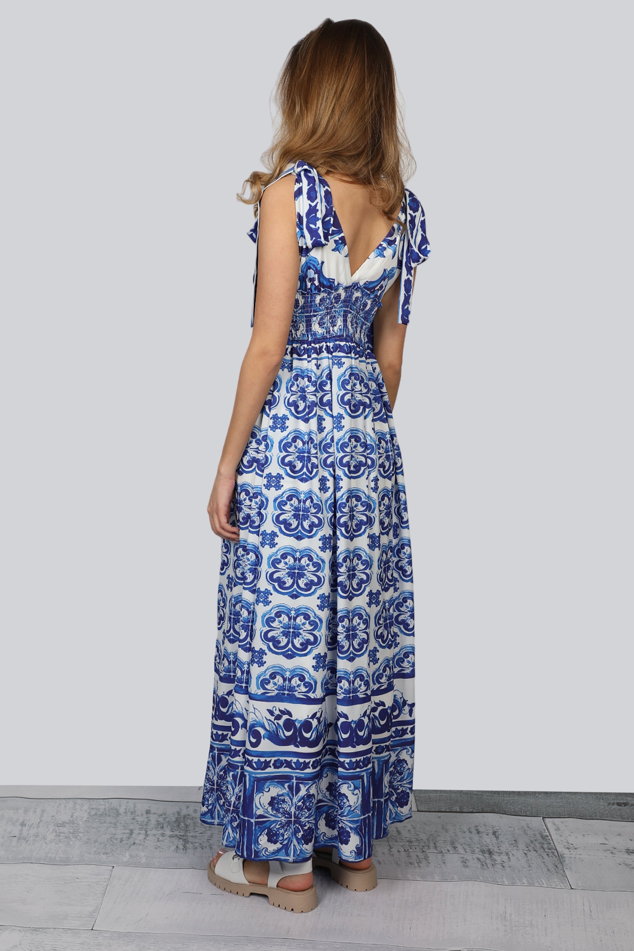 Women Blue Maxi Dress