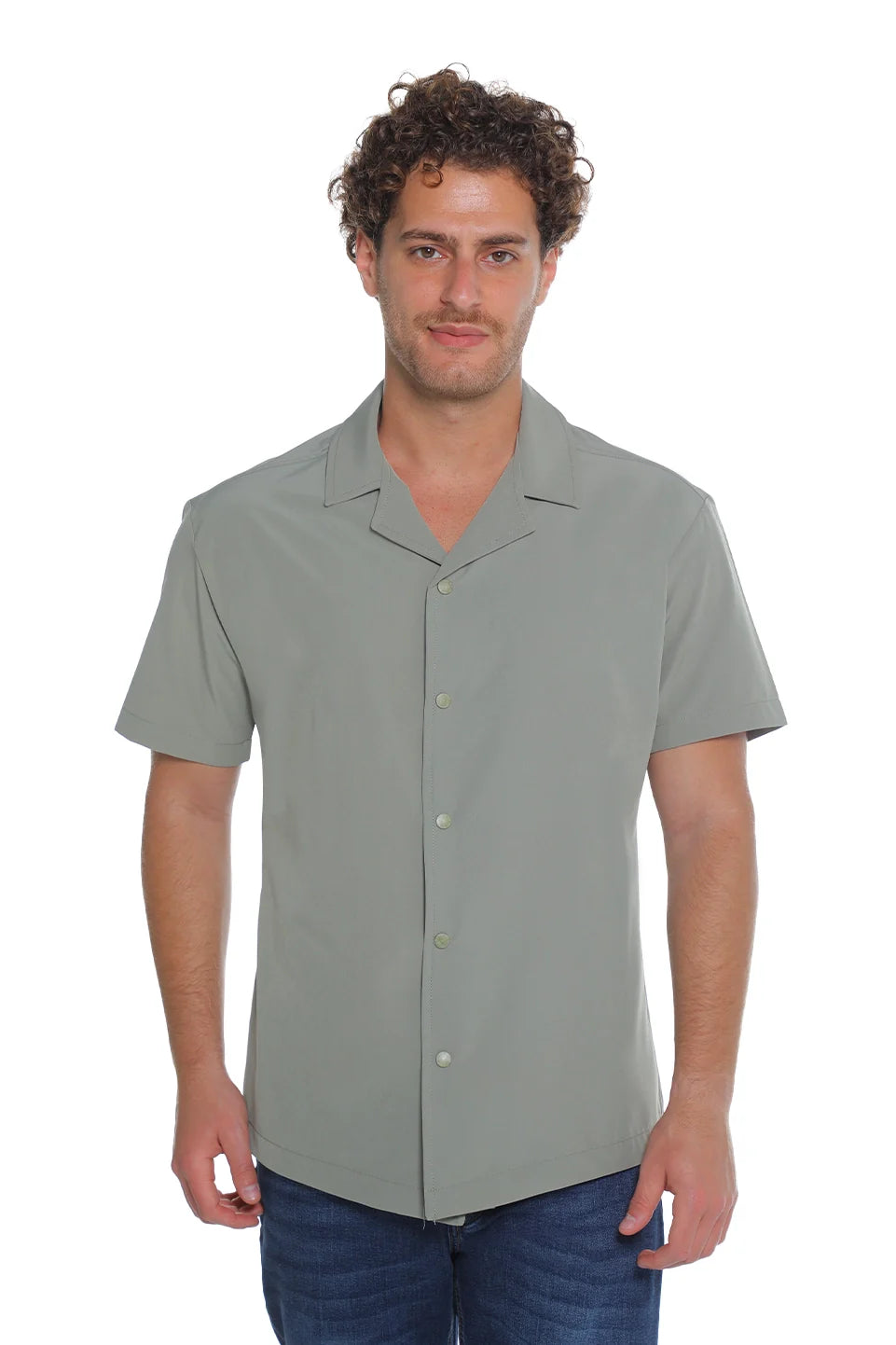 Short Sleeved Green Shirt
