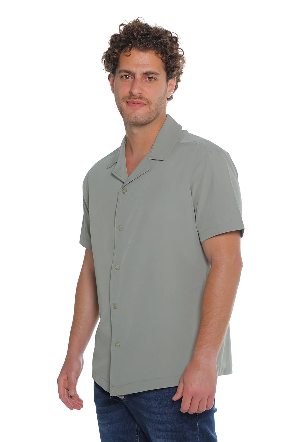Short Sleeved Green Shirt