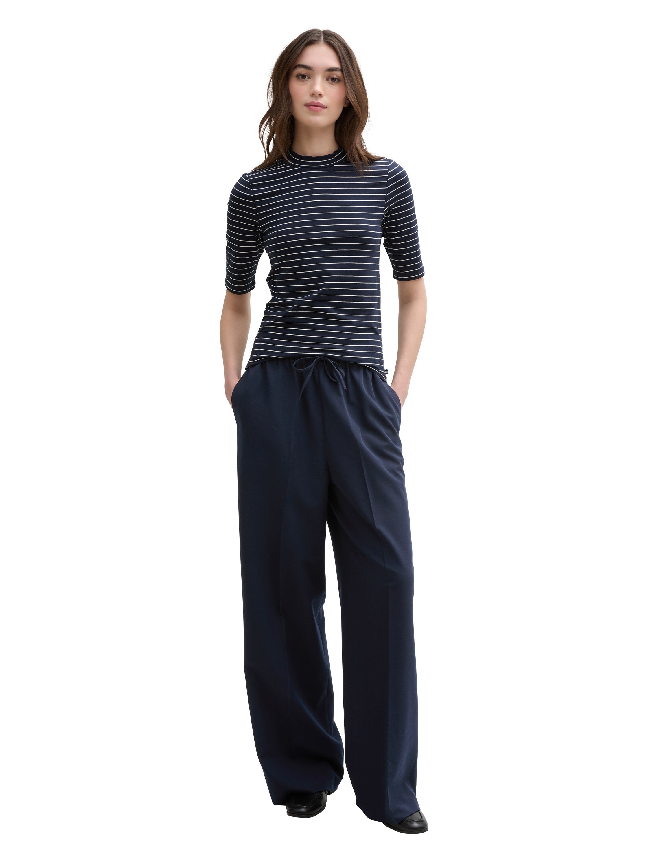 Tom Tailor Sky Captain Blue Wide Leg Pant