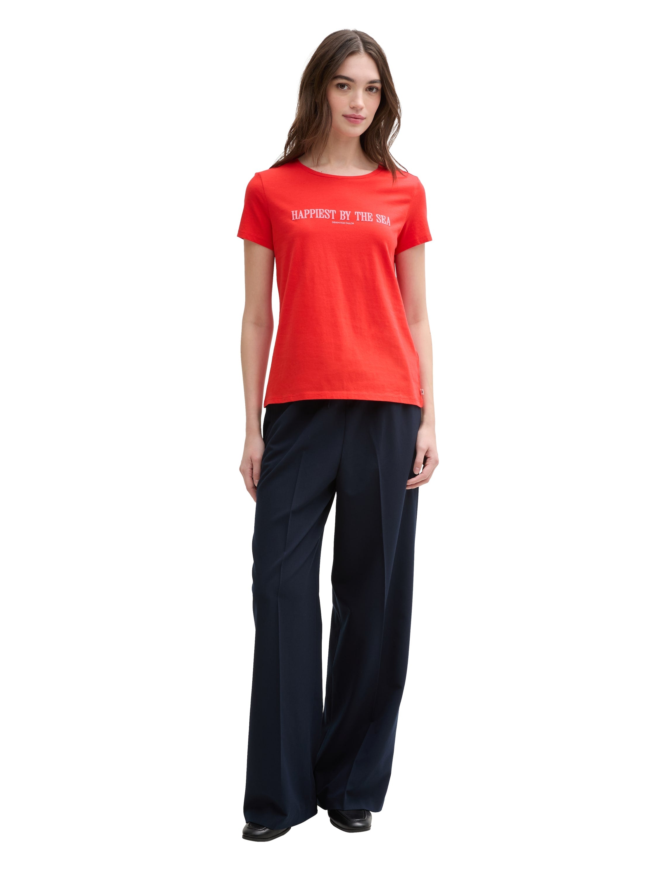 Tom Tailor Scarlet Red T-Shirt With Print
