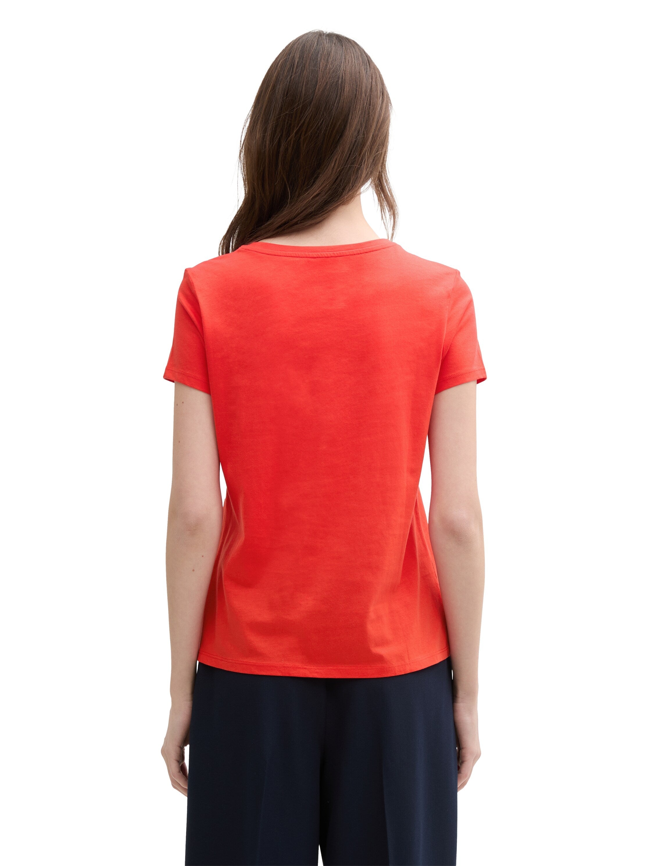 Tom Tailor Scarlet Red T-Shirt With Print
