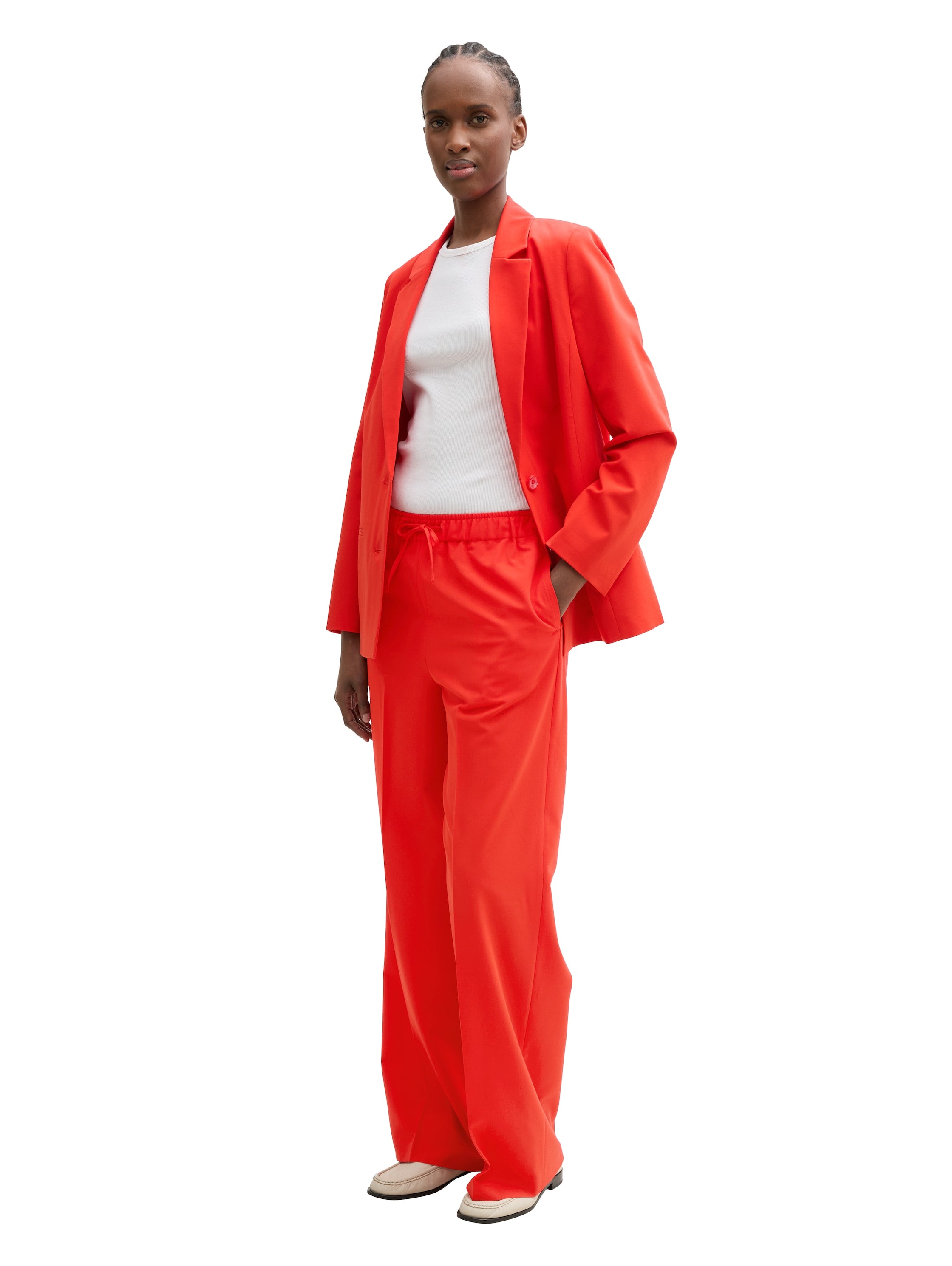 Tom Tailor Scarlet Red Wide Leg Pant