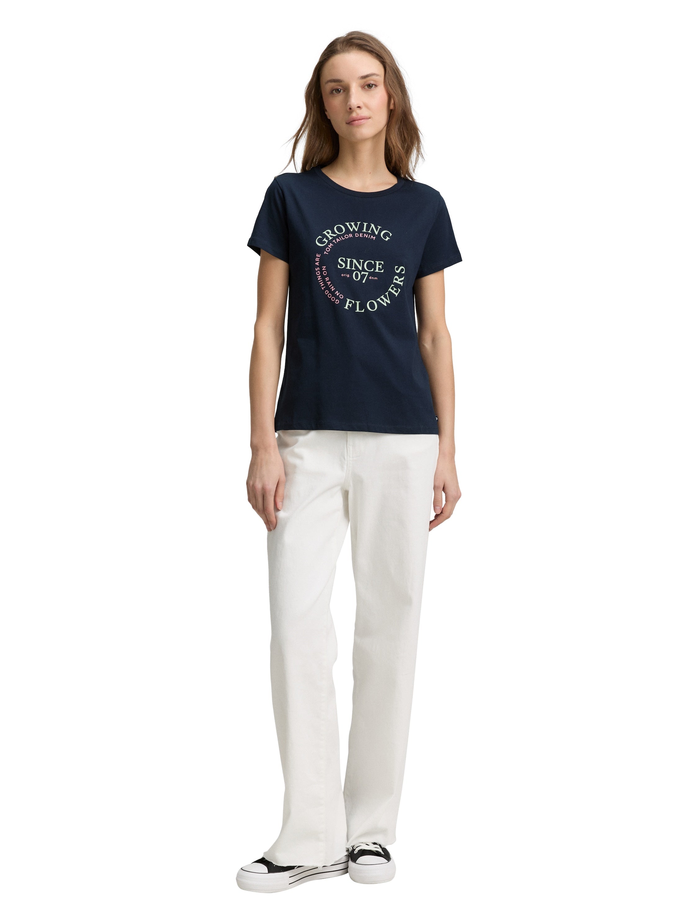 Tom Tailor Sky Captain Blue T-Shirt With Print