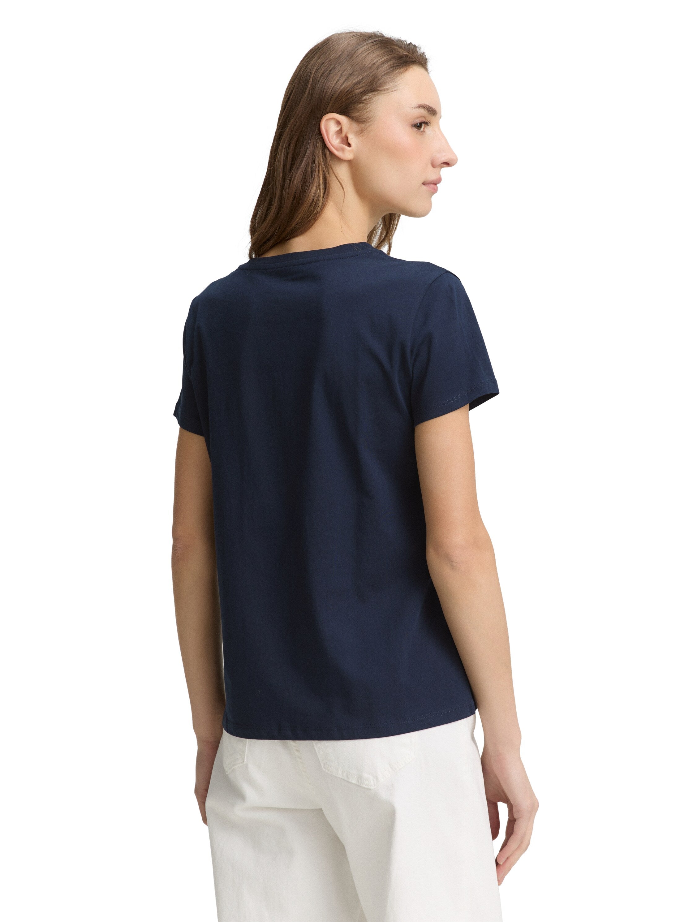 Tom Tailor Sky Captain Blue T-Shirt With Print