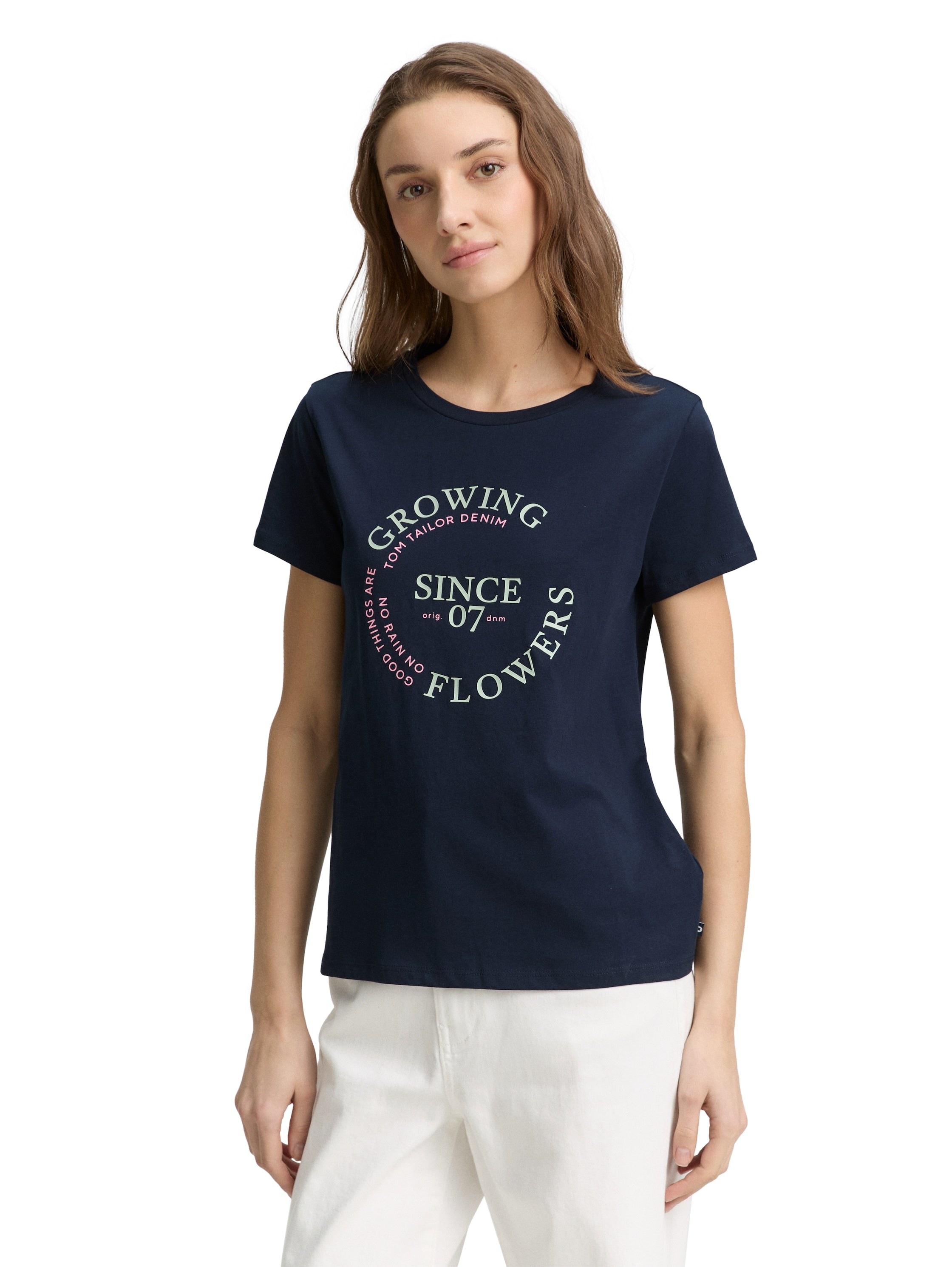 Tom Tailor Sky Captain Blue T-Shirt With Print