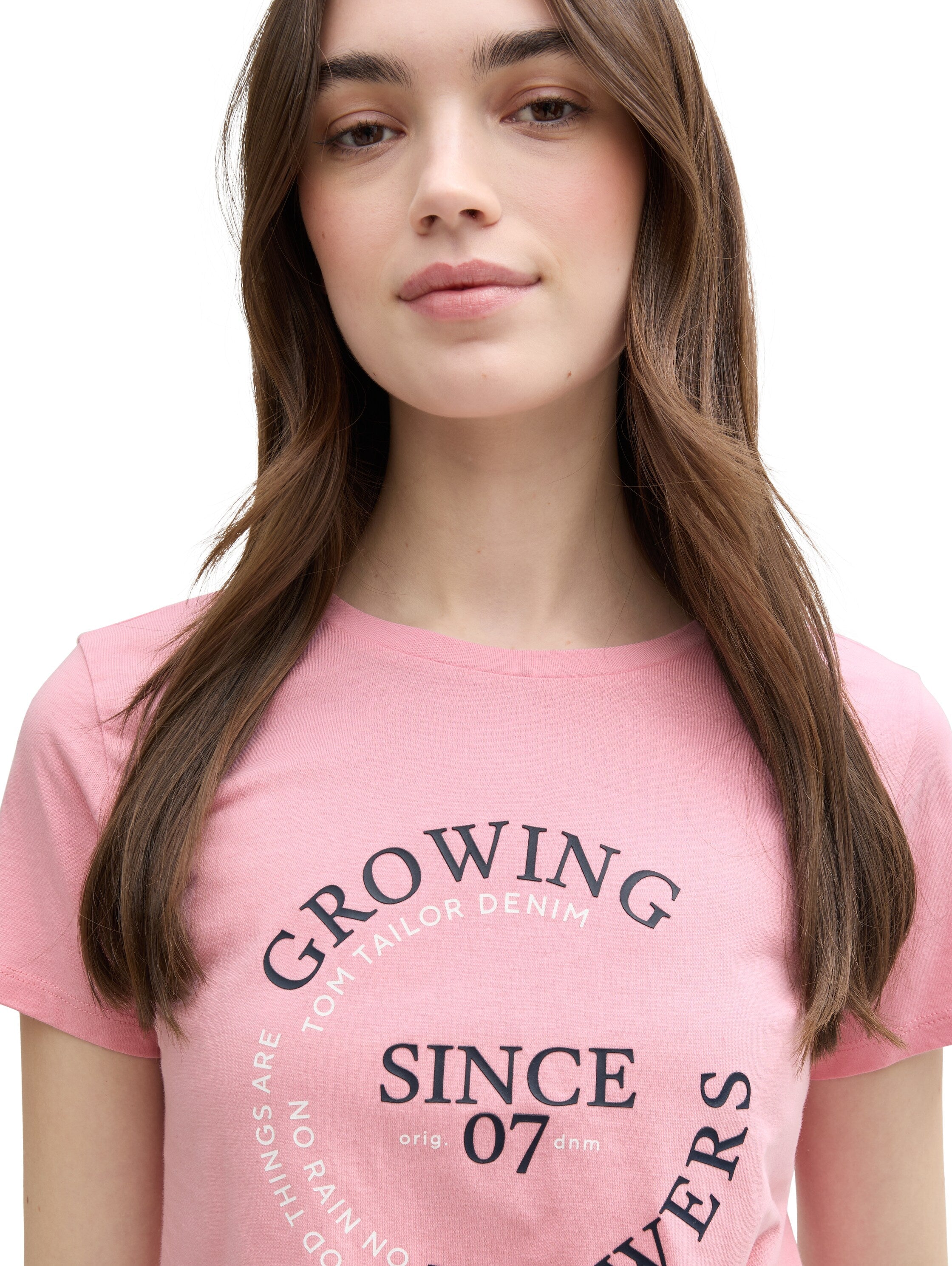 Tom Tailor Light Dusty Pink T-Shirt With Print