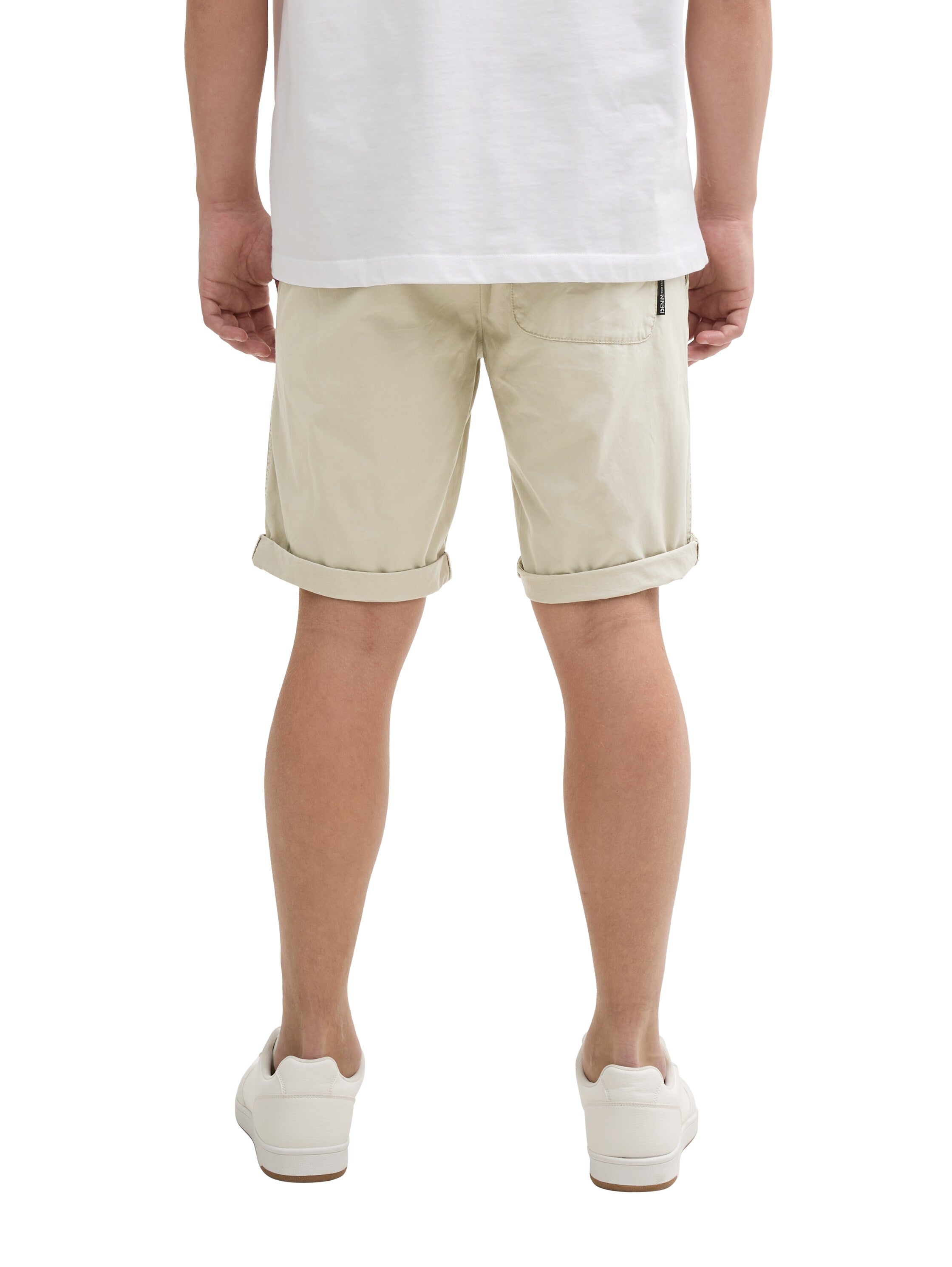 Tom tailor Regular Beige Short With Elasticated Waist Cotton Band