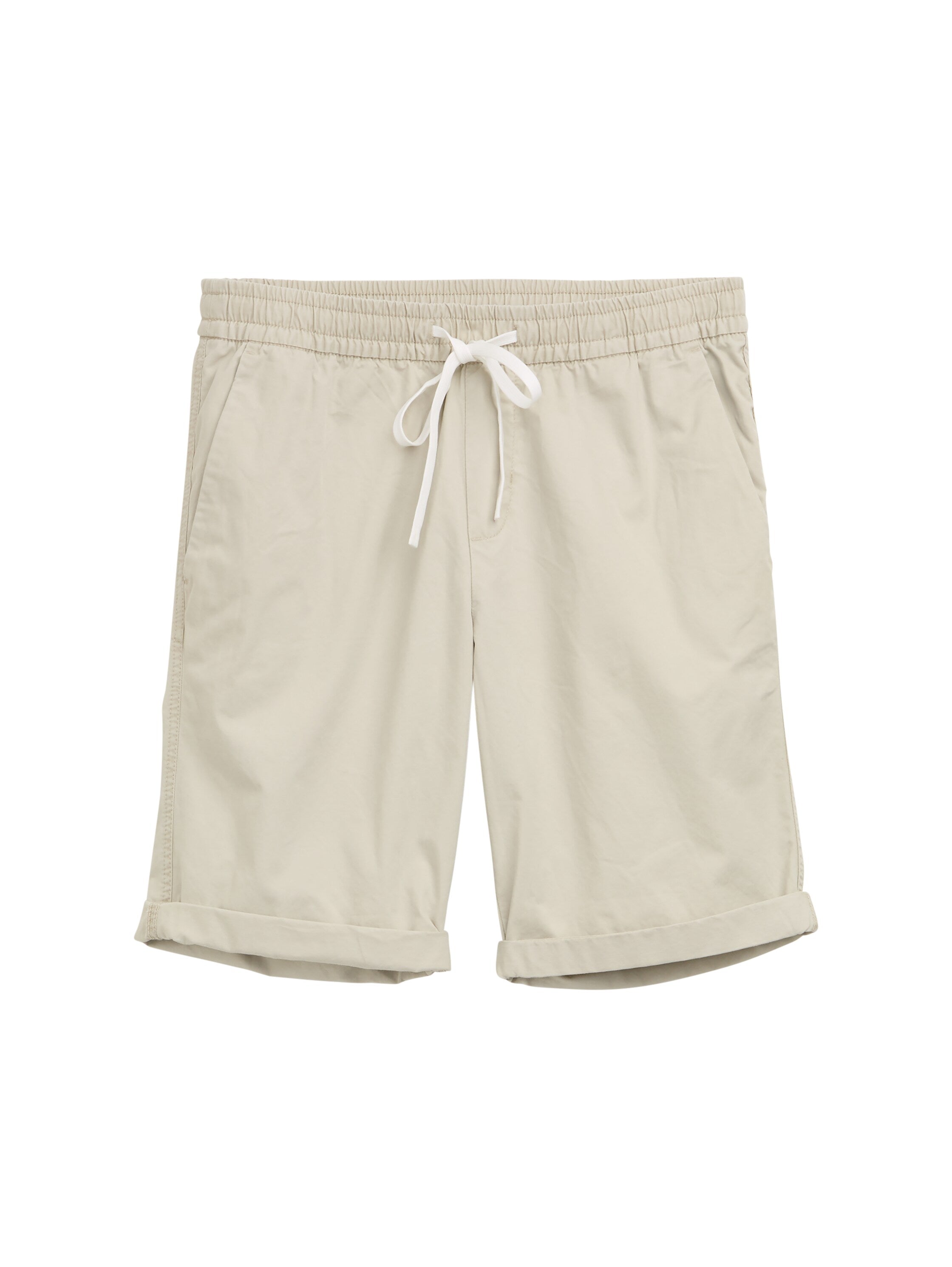 Tom tailor Regular Beige Short With Elasticated Waist Cotton Band