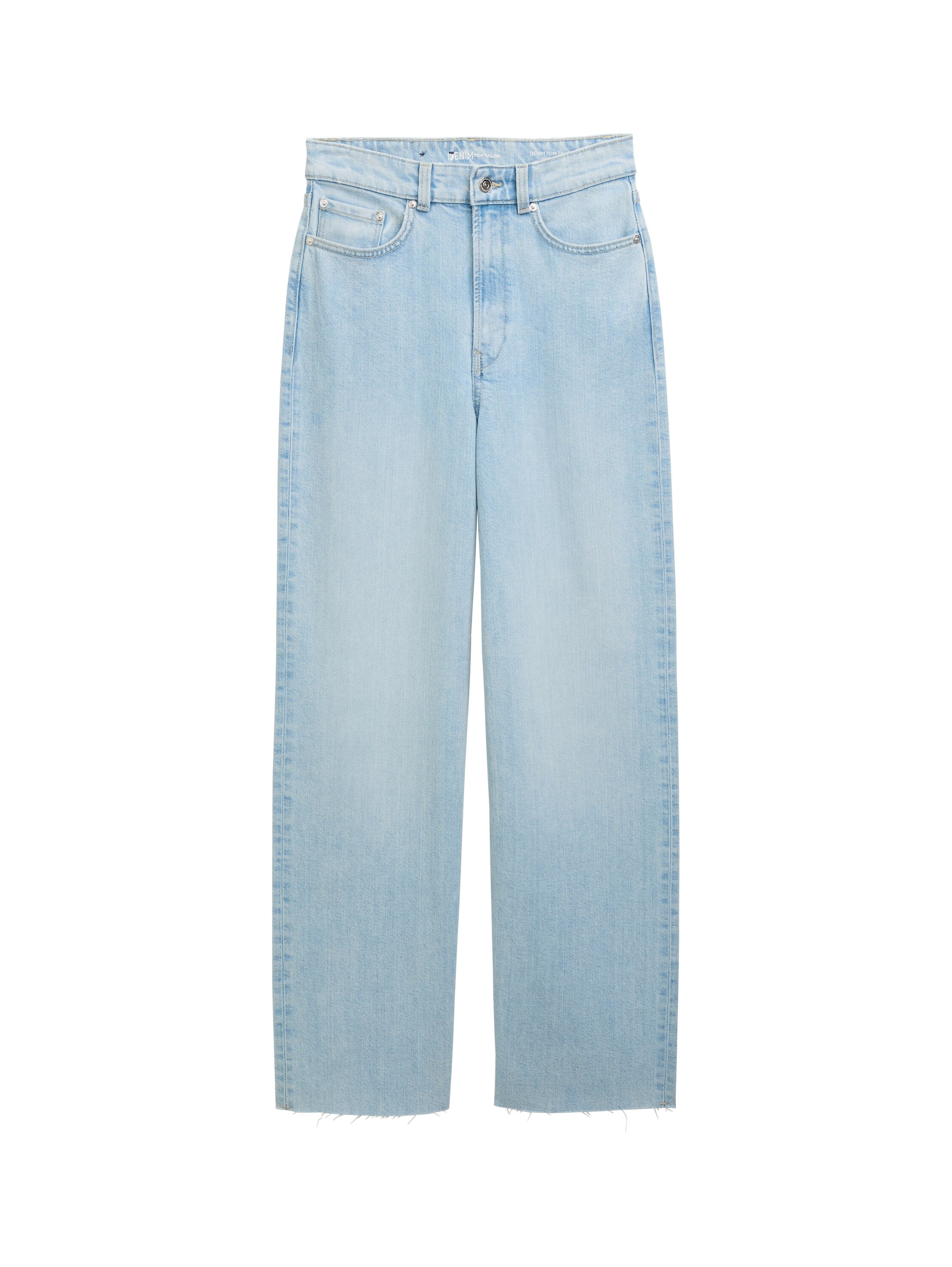Tom Tailor Light Stone Blue Denim Wide Leg Jeans With Stretch