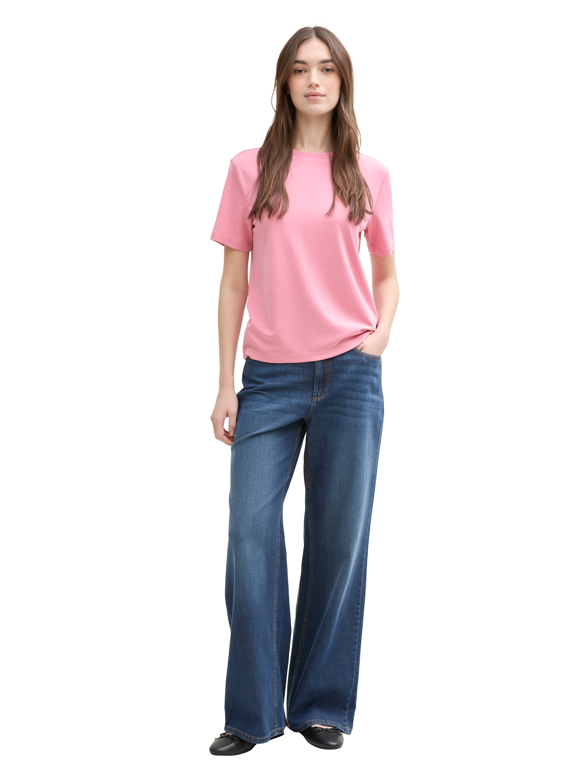 Tom Tailor Light Dusty Pink Basic Loose Fit T-Shirt