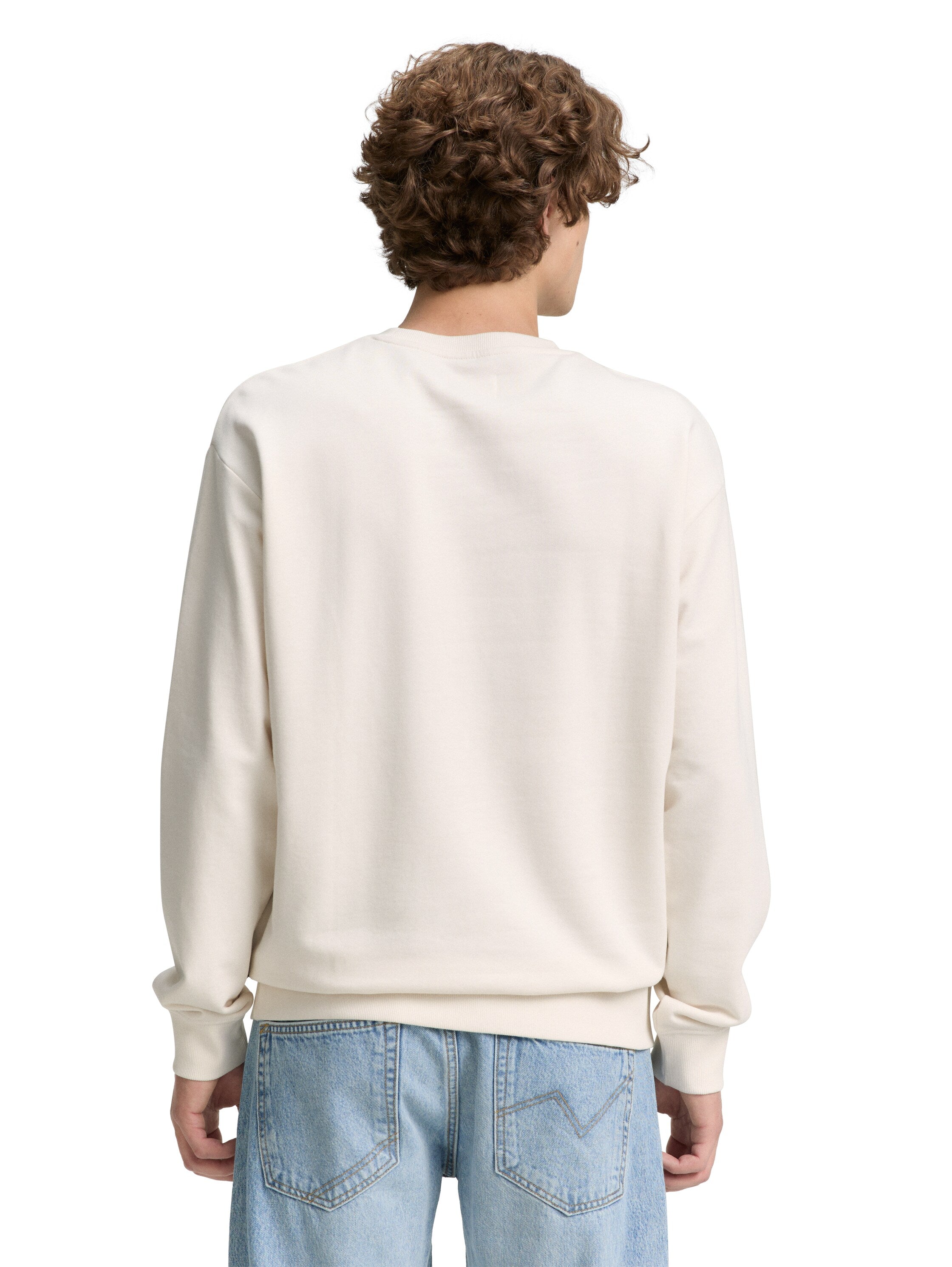 Tom Tailor Offwhite Cotton Sweater