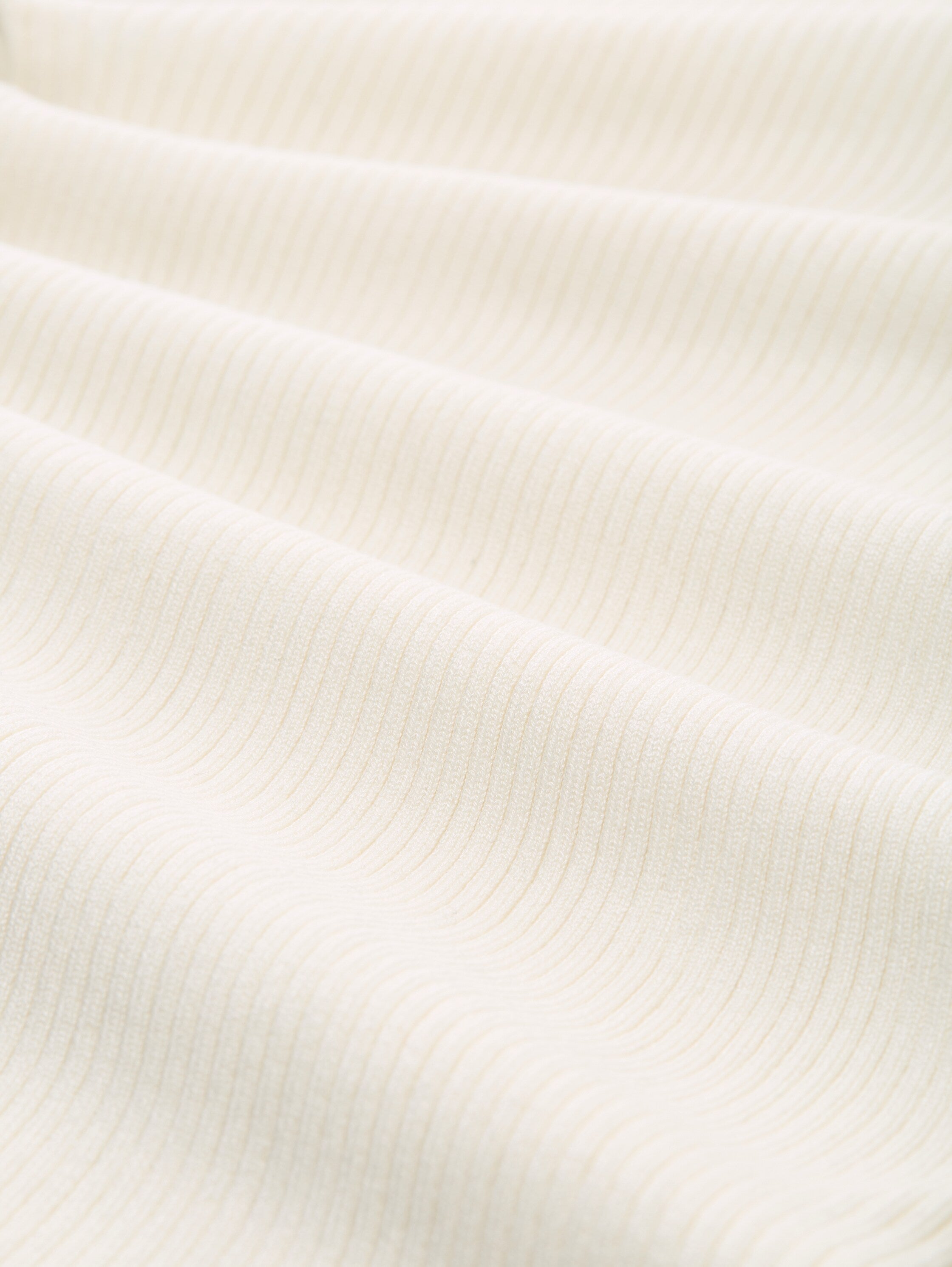 Tom Tailor Ribbed Turtleneck Offwhite Pullover
