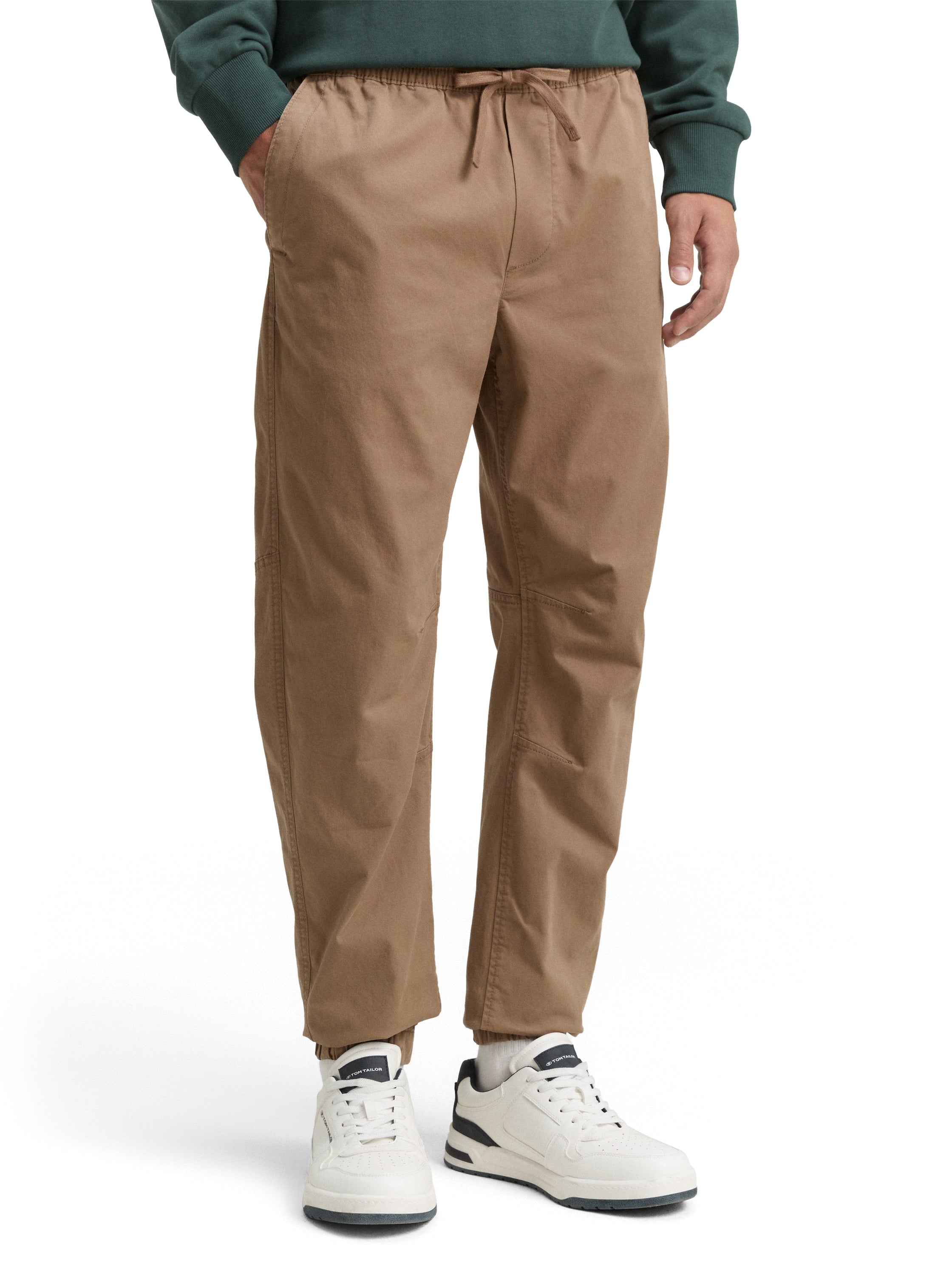 Tom Tailor Beige Jogging With Side Slanted Pockets