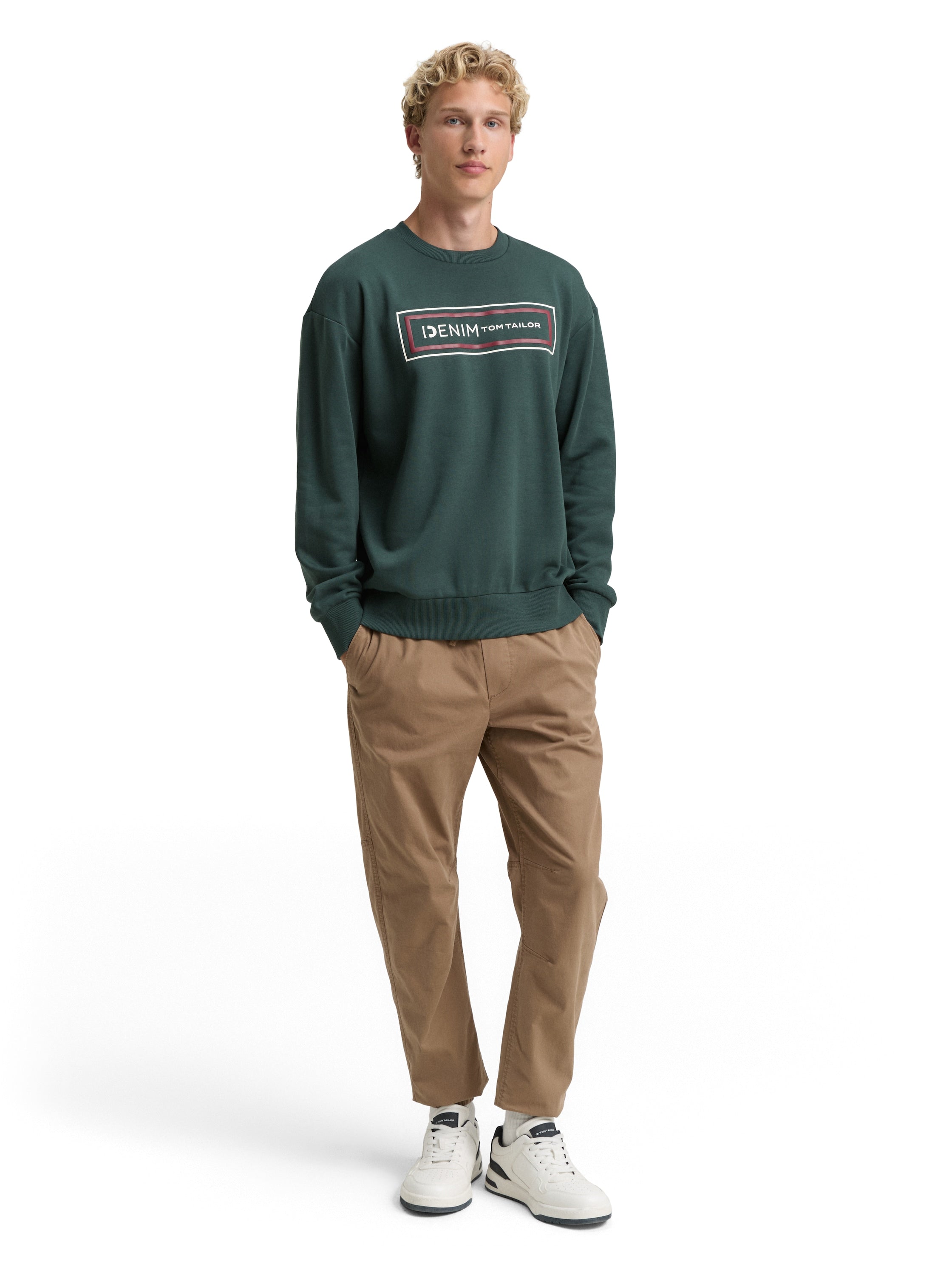 Tom Tailor Beige Jogging With Side Slanted Pockets