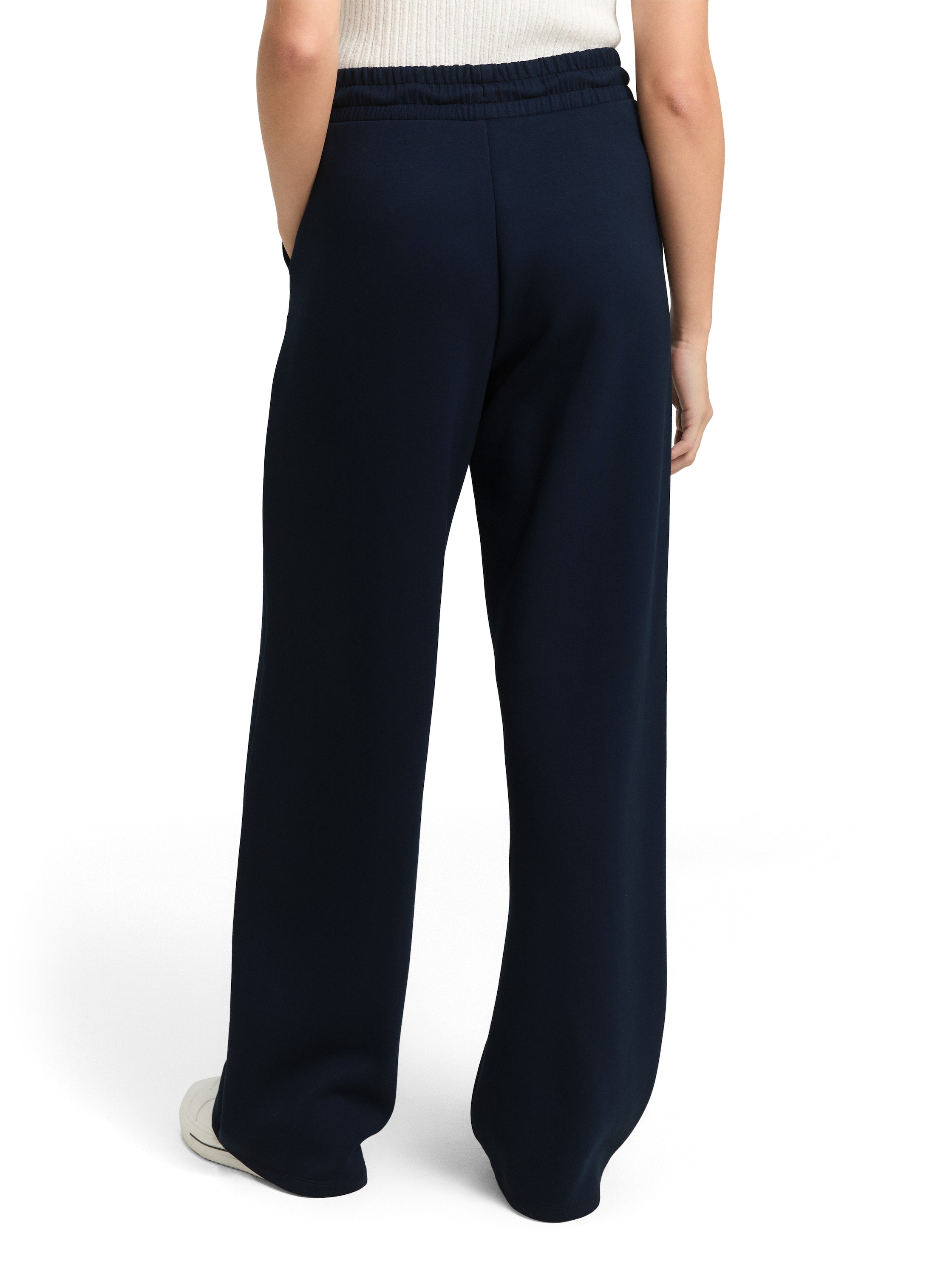 Tom Tailor Navy Blue Straight Scuba Pant