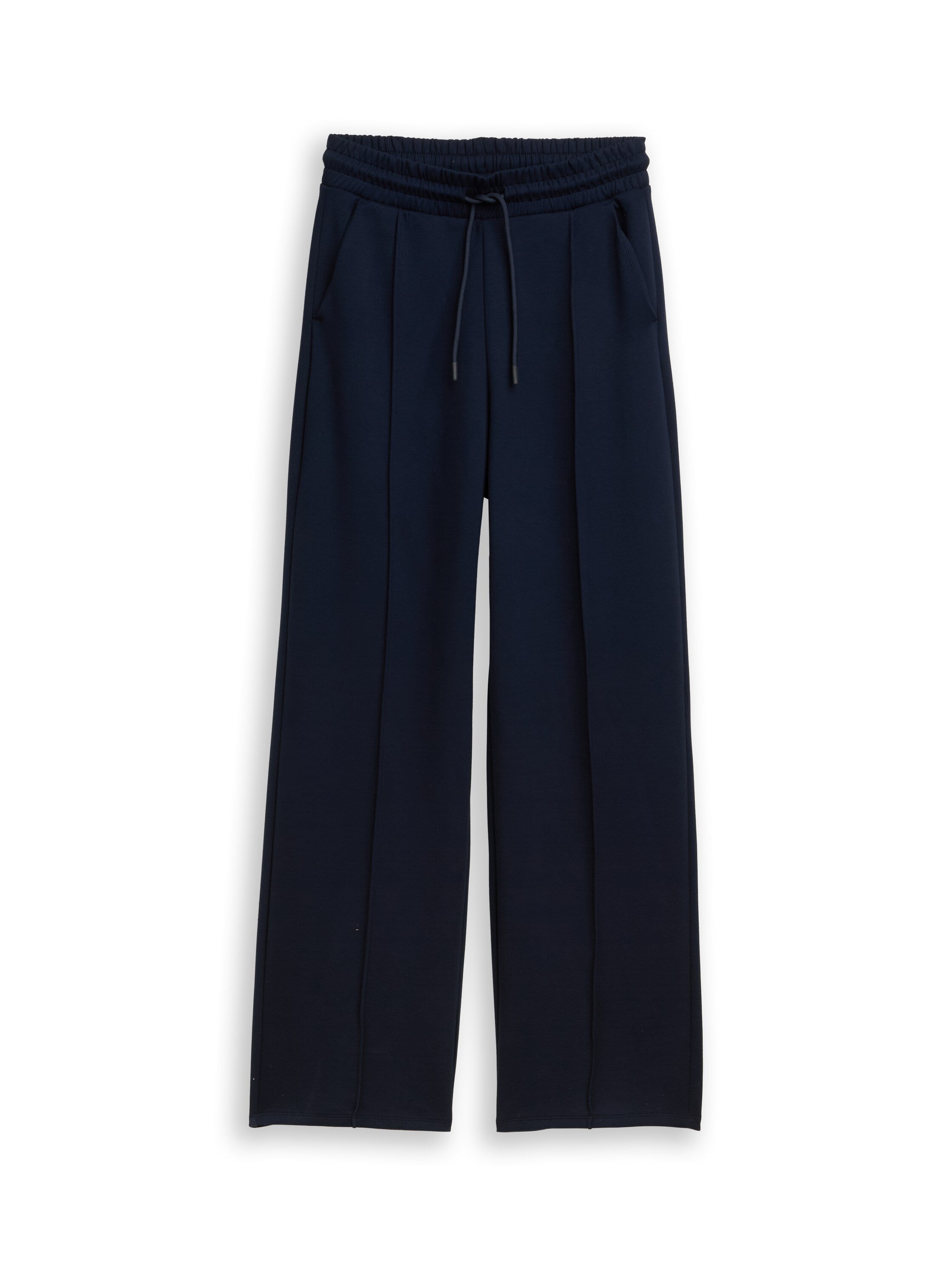 Tom Tailor Navy Blue Straight Scuba Pant