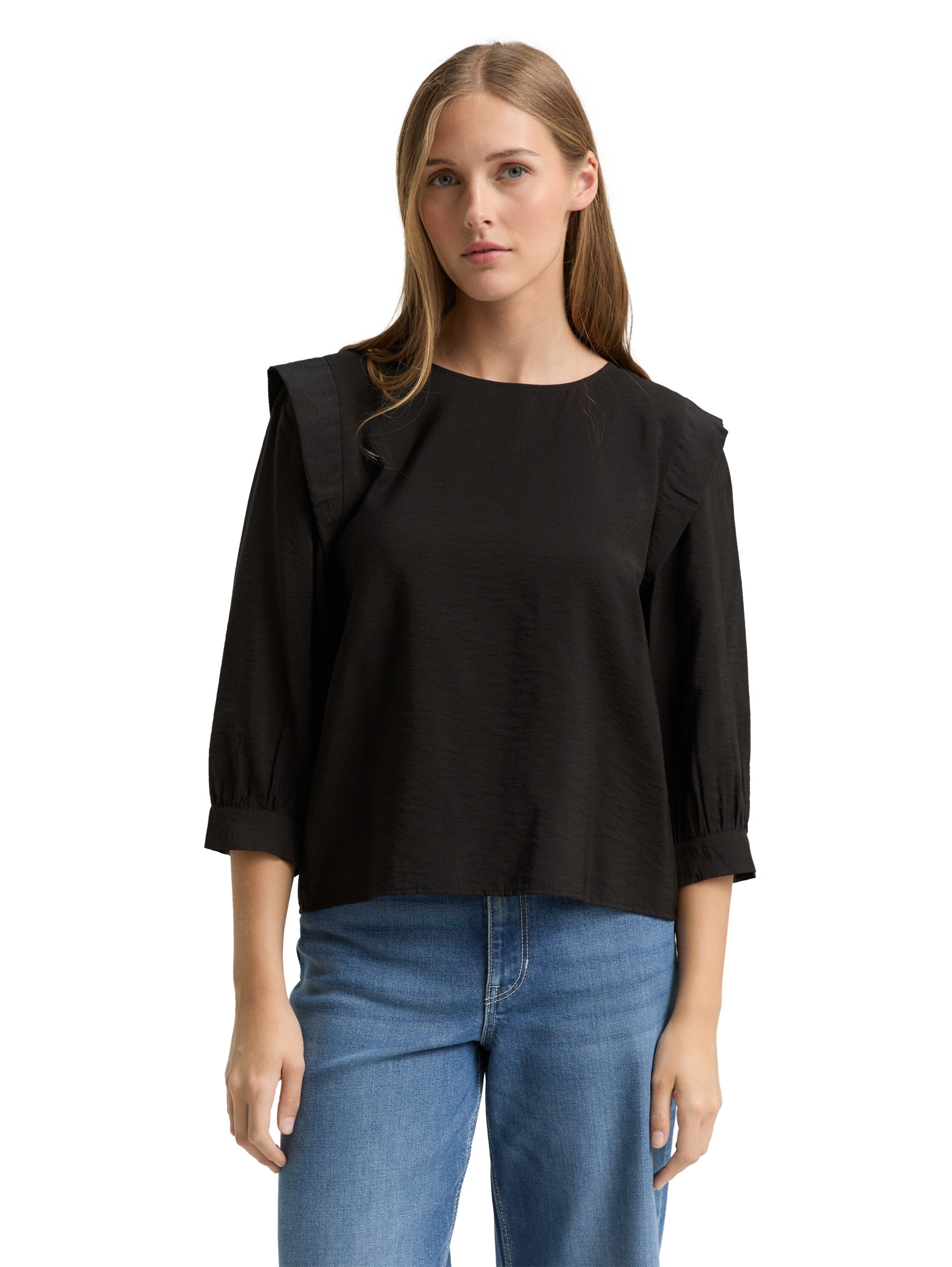 Tom Tailor Deep Black Loose Fit Blouse