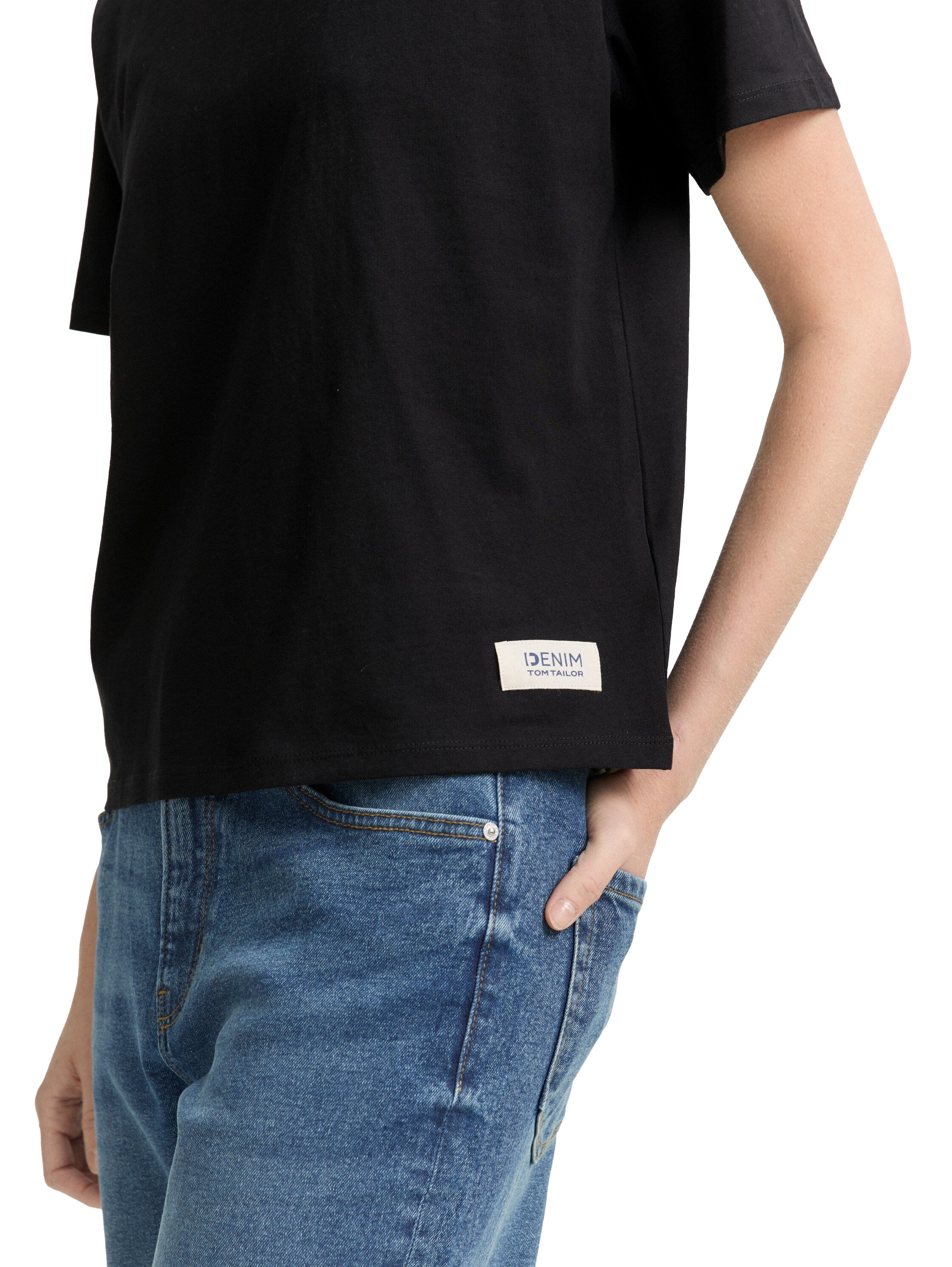 Tom Tailor Black Boxy Fit T-shirt