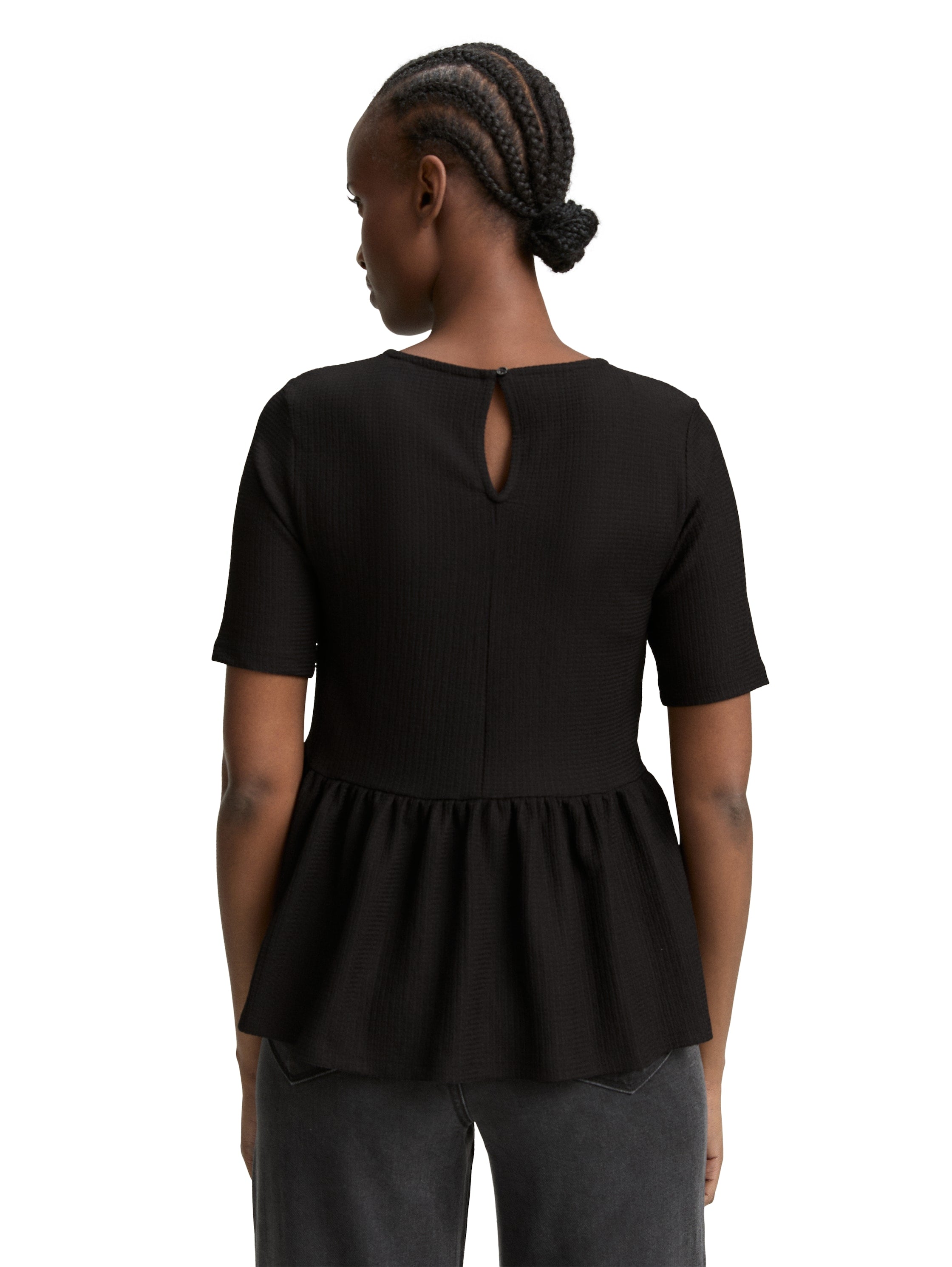 Tom Tailor Black Short Sleeve T-shirt