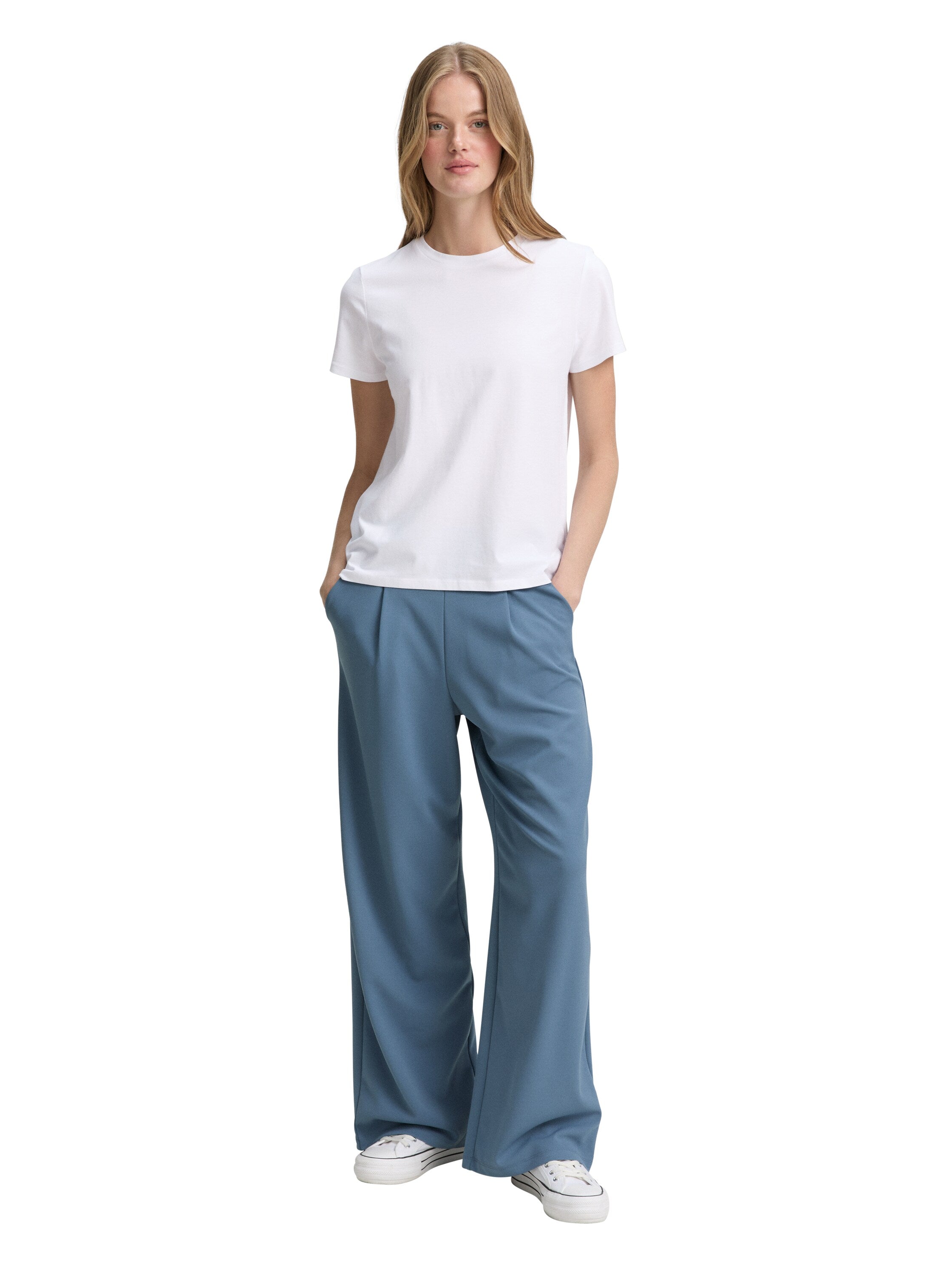 Tom Tailor Loose Fit White T-shirt