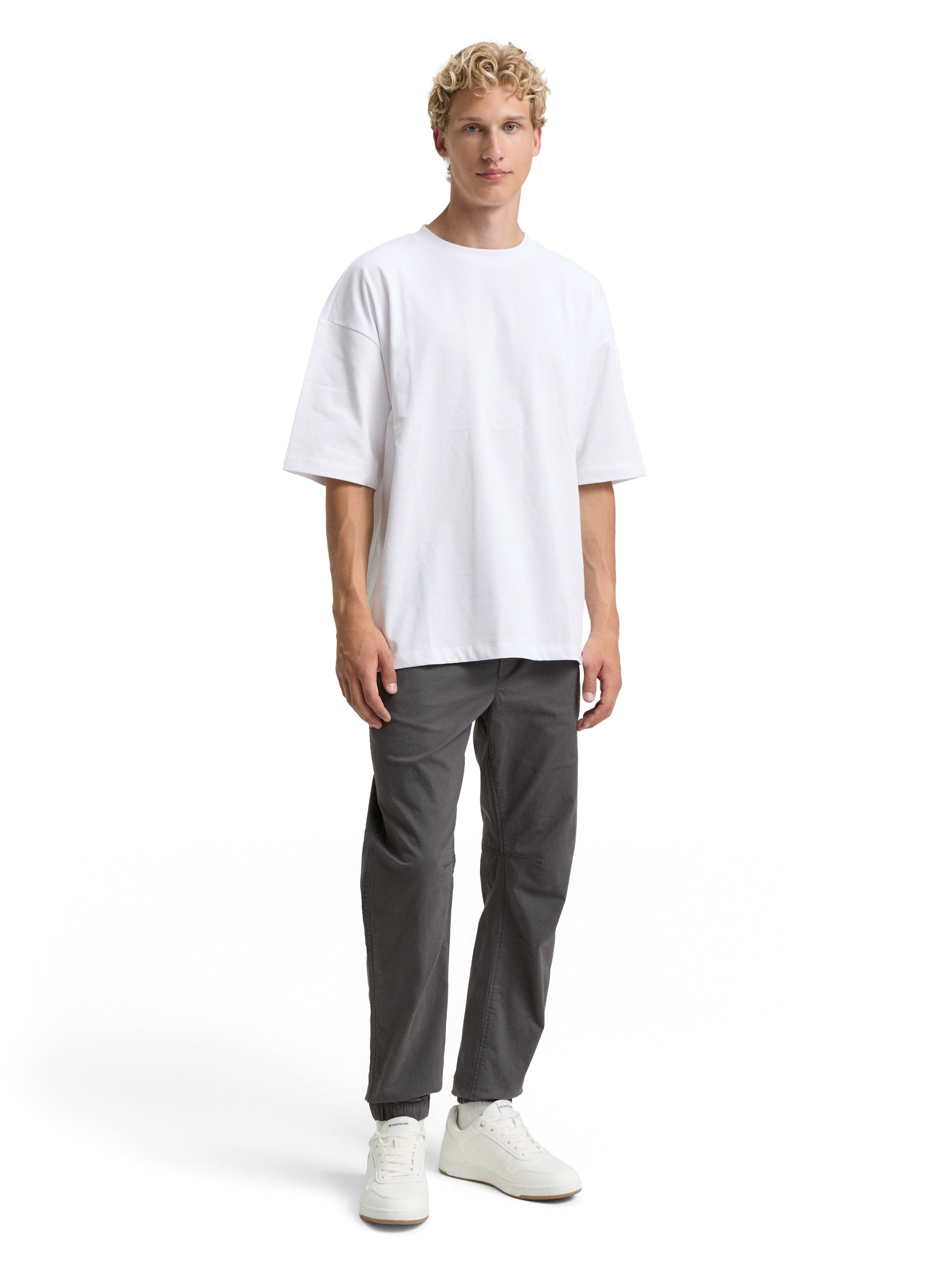 Tom Tailor Grey Jogging With Side Slanted Pockets