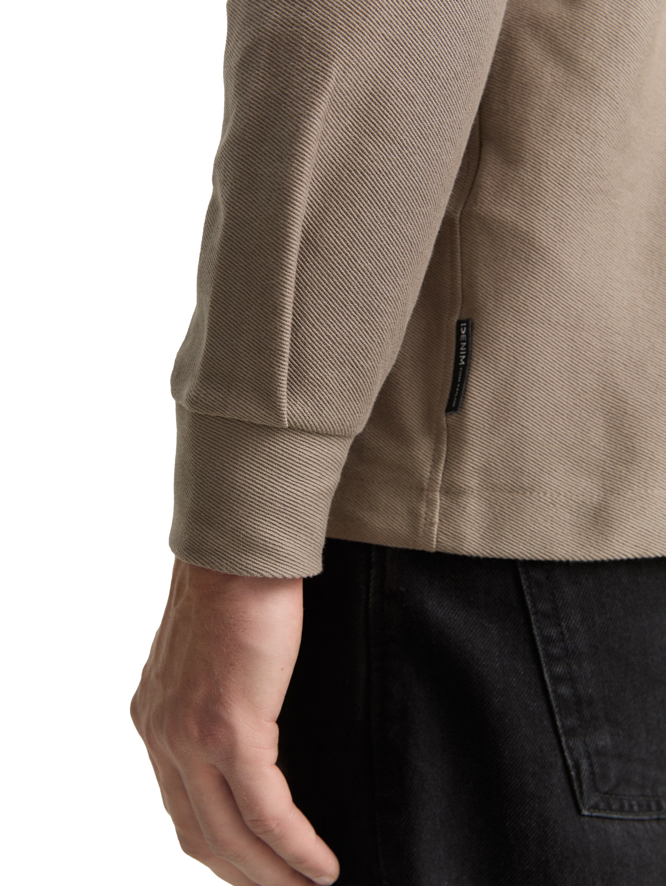 Tom Tailor Beige Shirt With Attached Chest Pockets