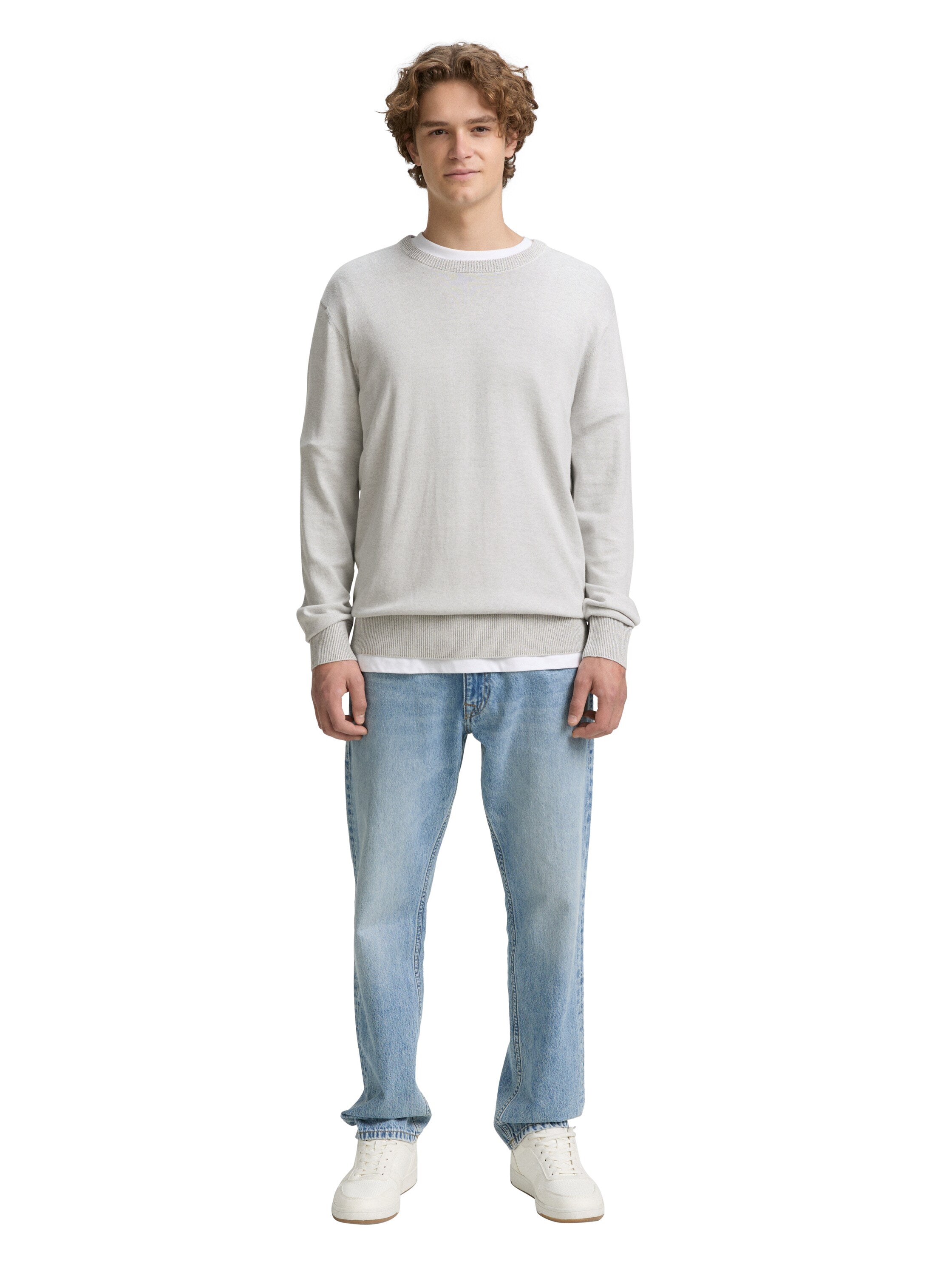 Tom Tailor Grey Sweater Round Neck