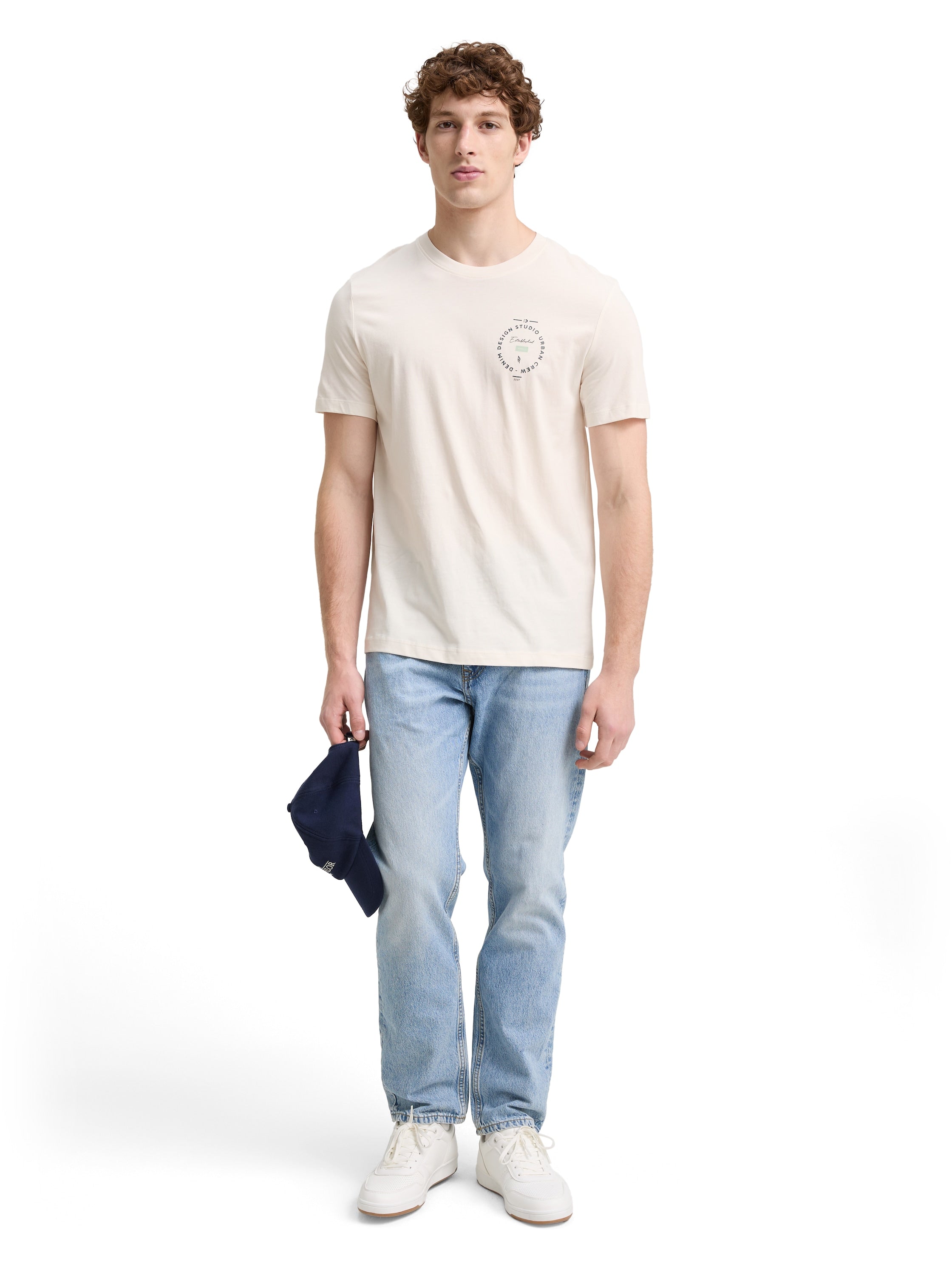 Tom Tailor Offwhite T-shirt with Print