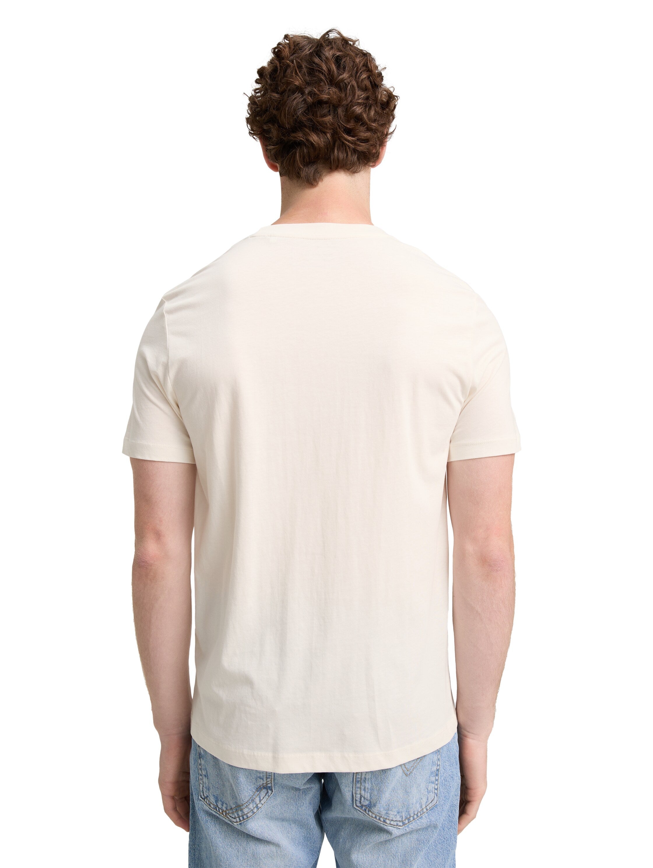Tom Tailor Offwhite T-shirt with Print