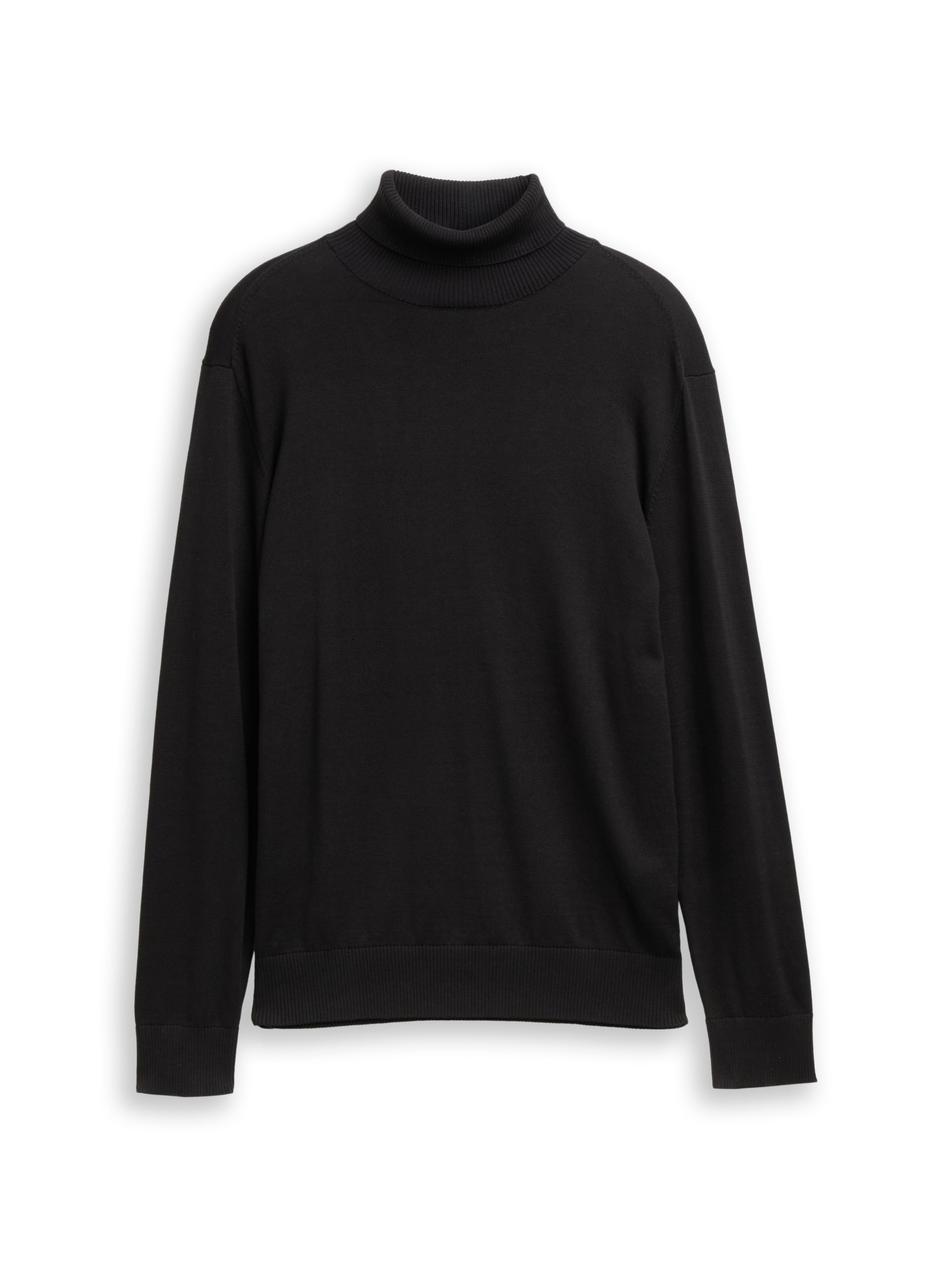 Tom Tailor High Neck Knitwear Black Pullover