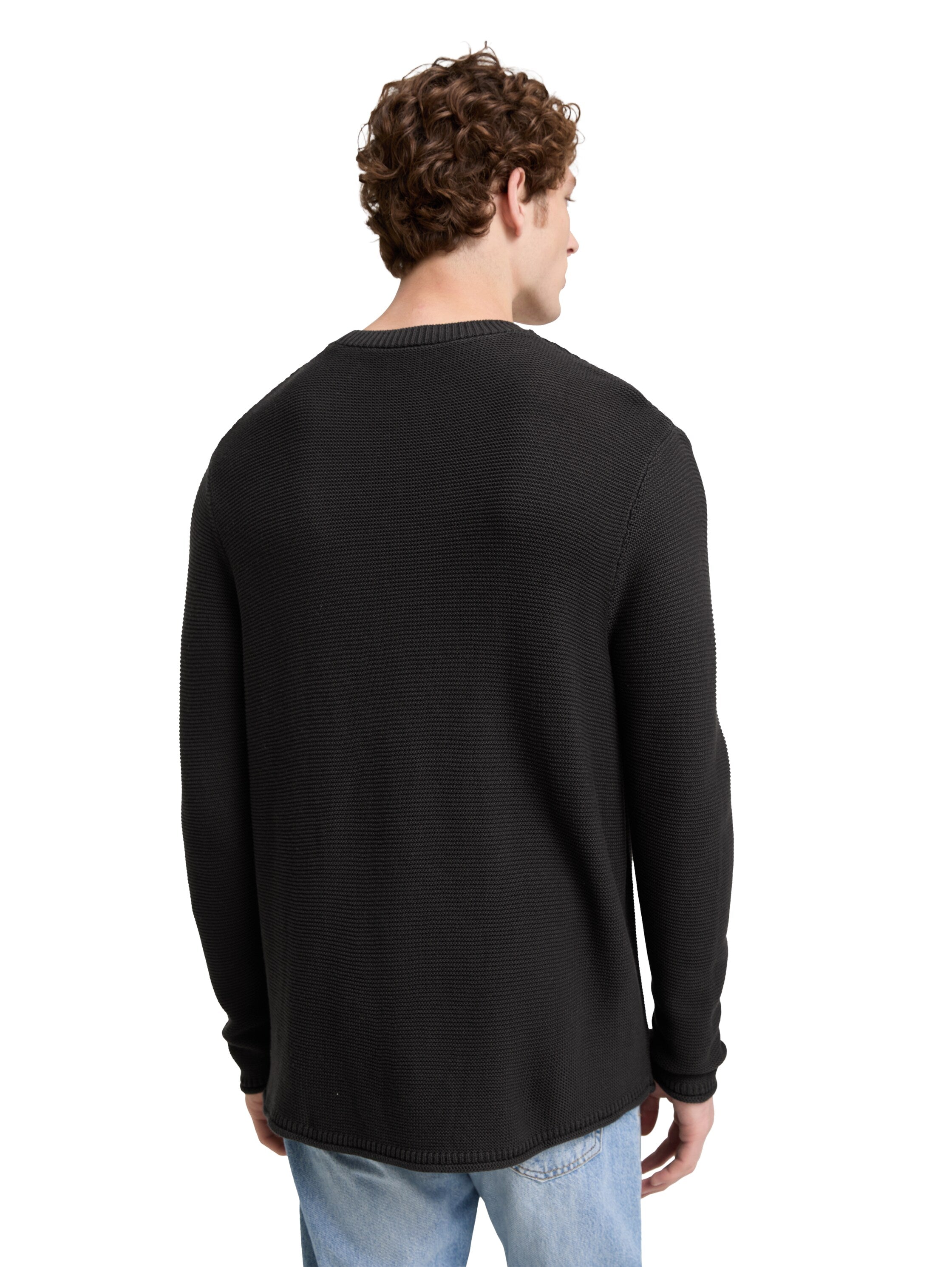 Tom Tailor Relaxed Fit Black Pullover