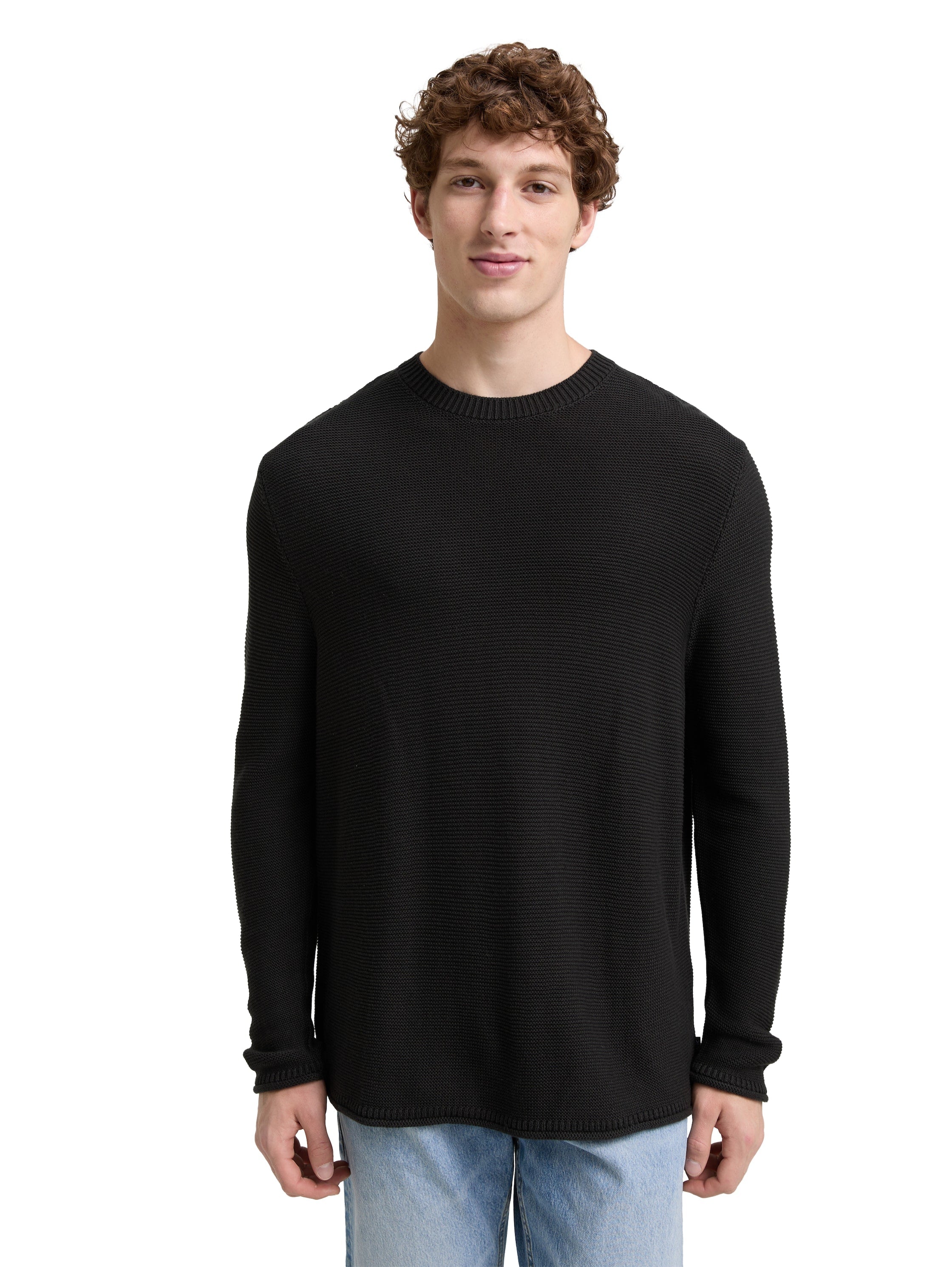 Tom Tailor Relaxed Fit Black Pullover