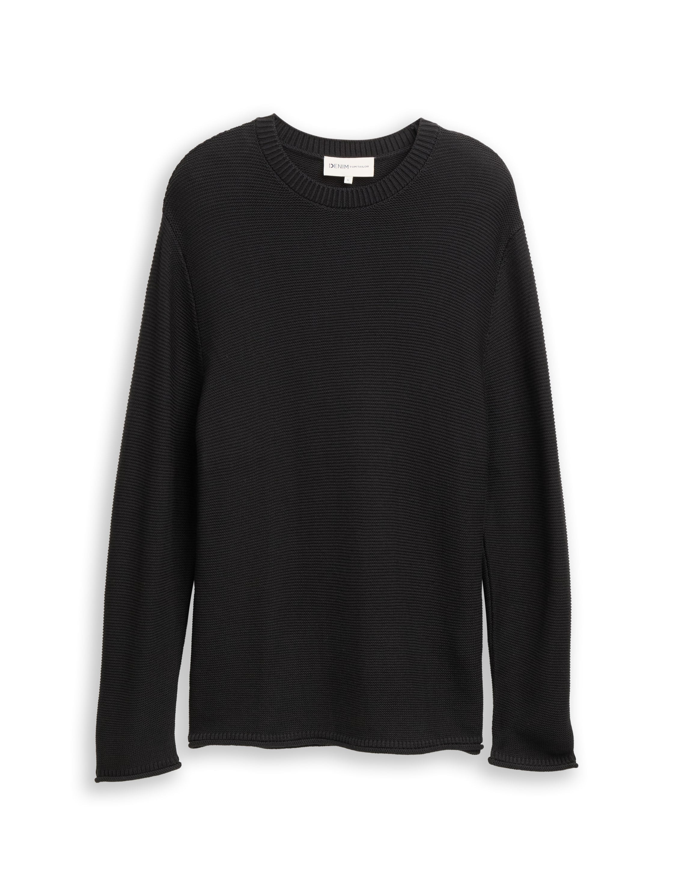 Tom Tailor Relaxed Fit Black Pullover