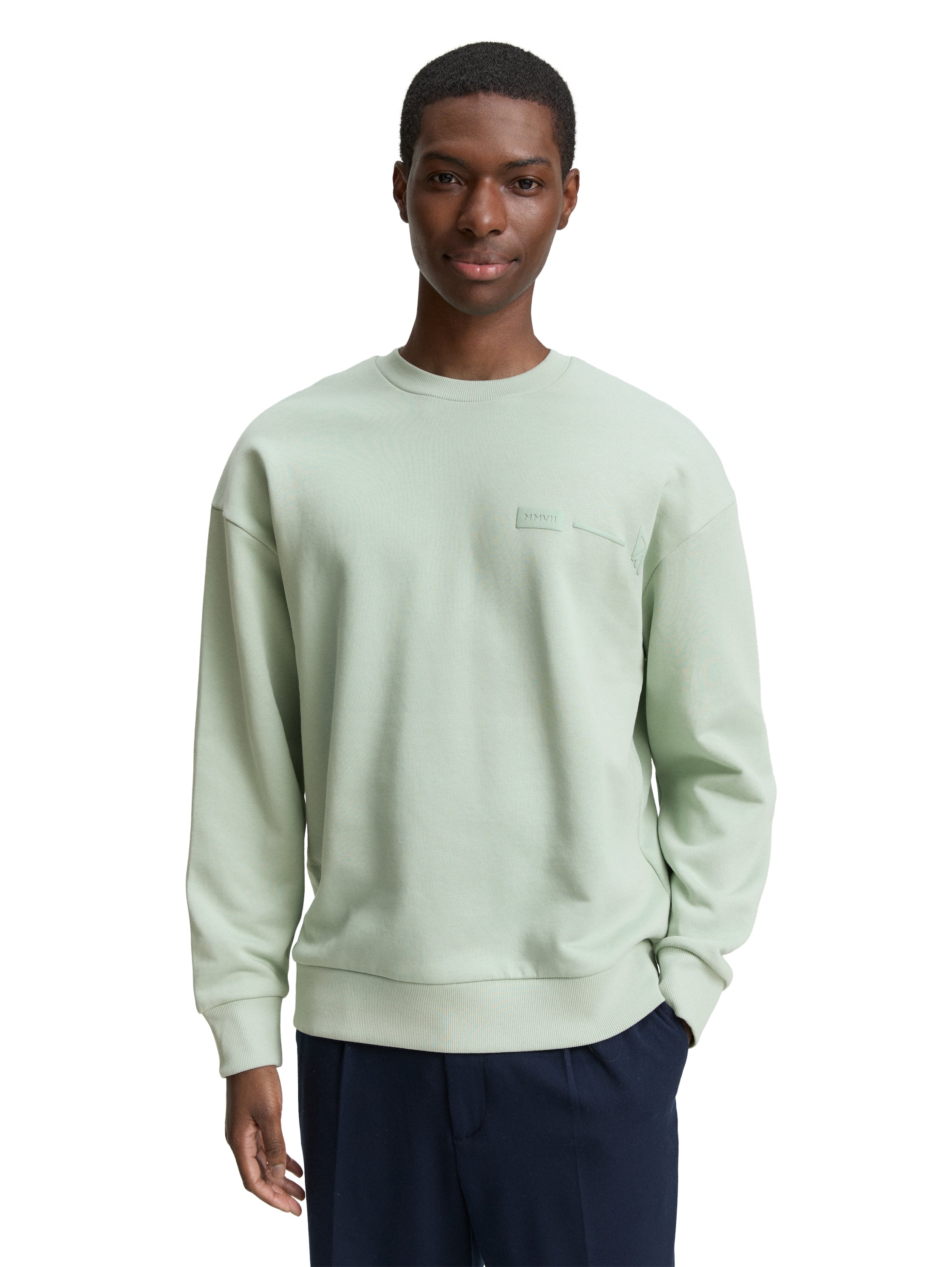 Tom Tailor Relaxed Fit Mint Sweater With Back print