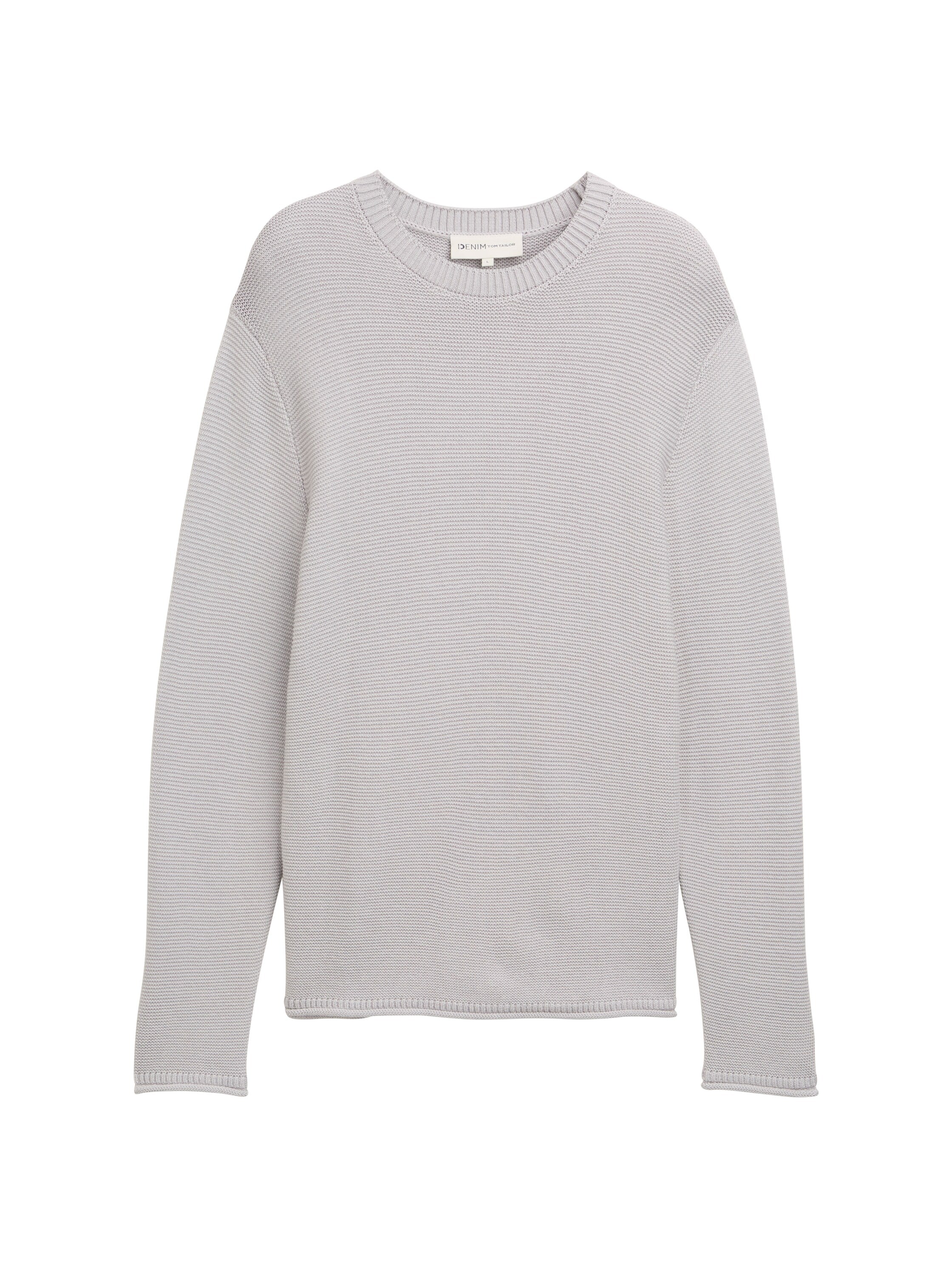 Tom Tailor Relaxed Fit Light Stone Grey Pullover