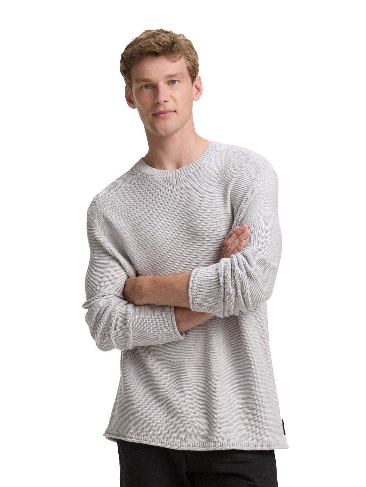 Tom Tailor Relaxed Fit Light Stone Grey Pullover