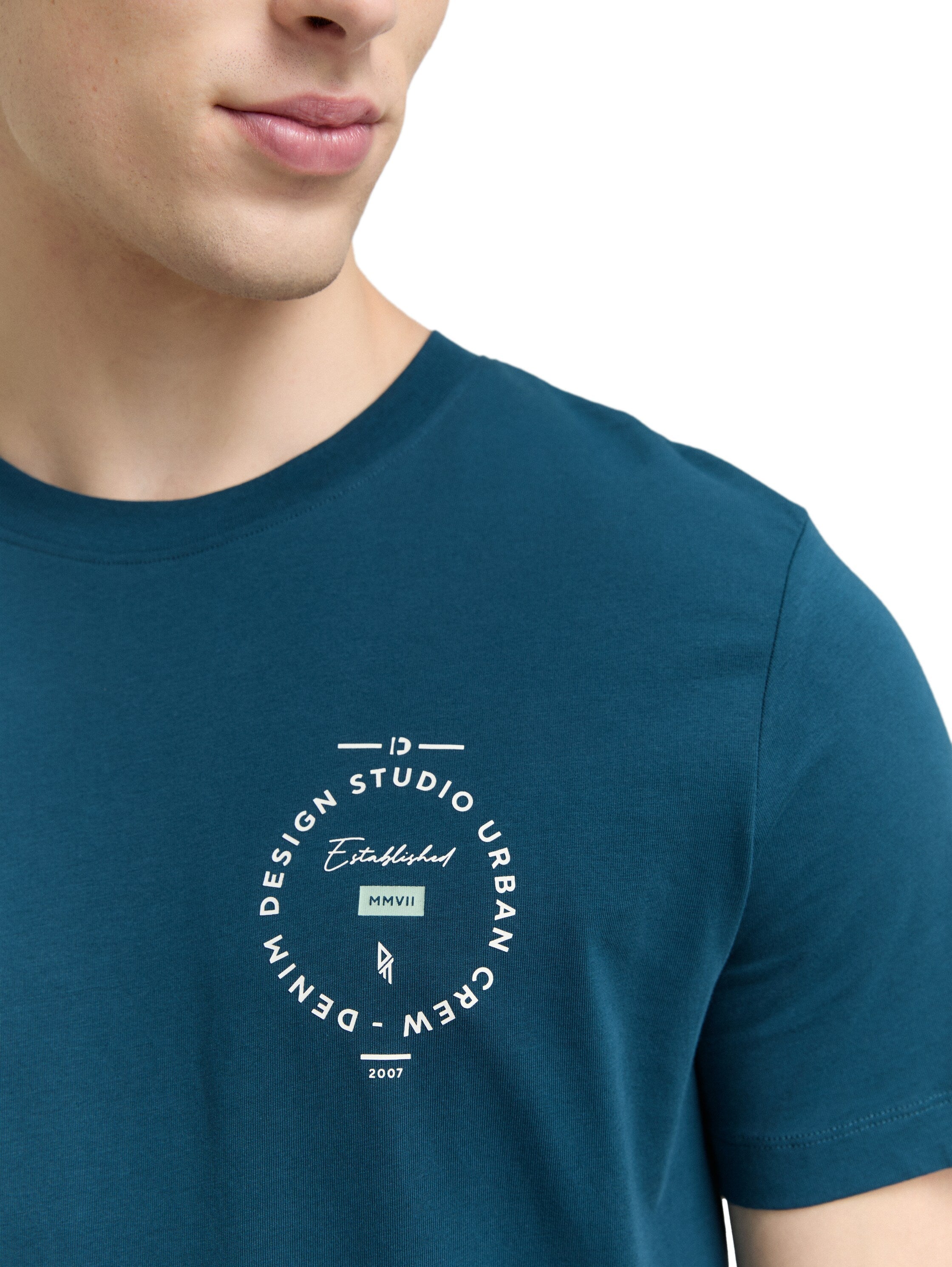 Tom Tailor Deep Green T-shirt with Print