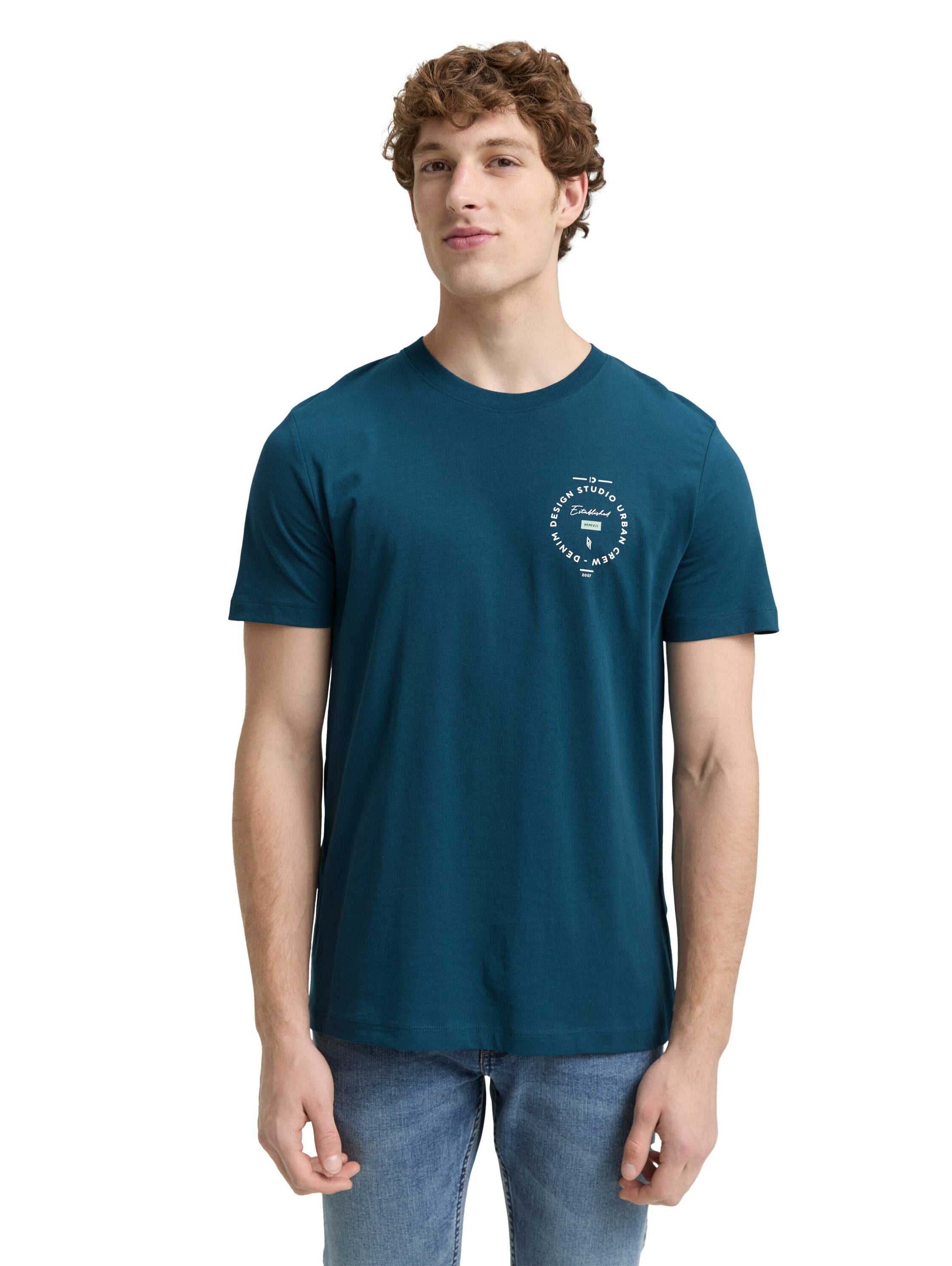 Tom Tailor Deep Green T-shirt with Print