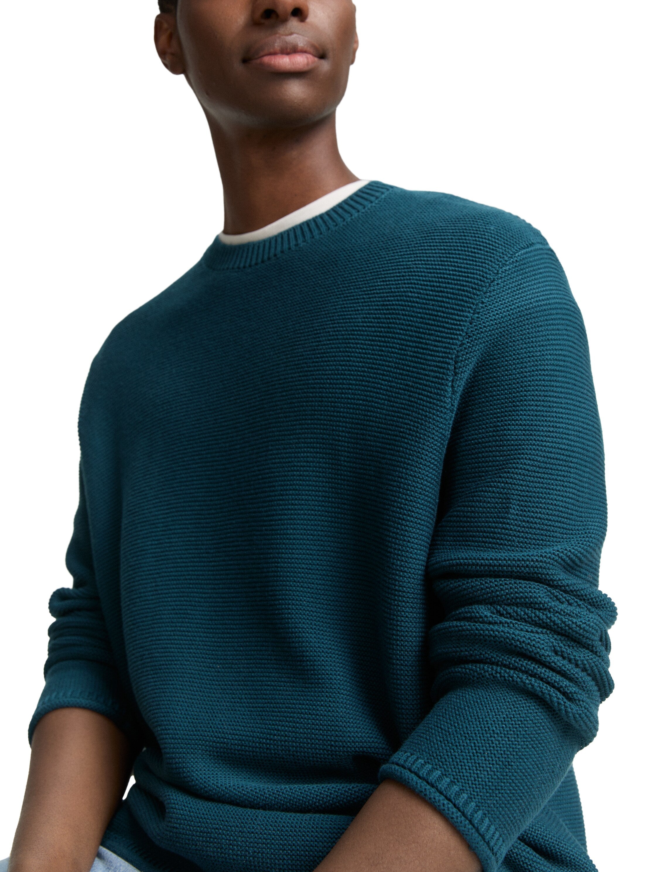 Tom Tailor Relaxed Fit Petrol Pullover