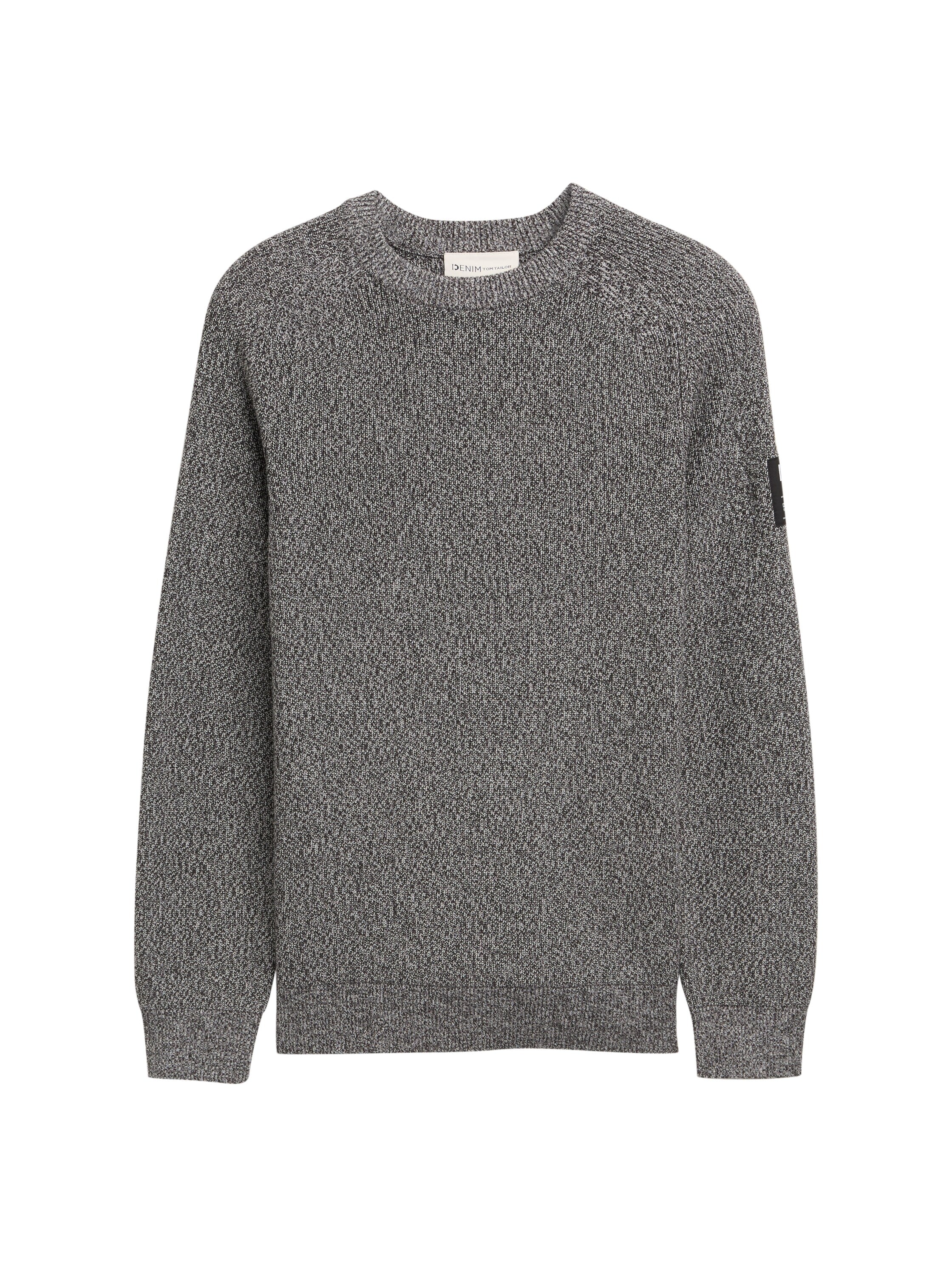 Tom Tailor Grey Knitwear Pullover Round Neck