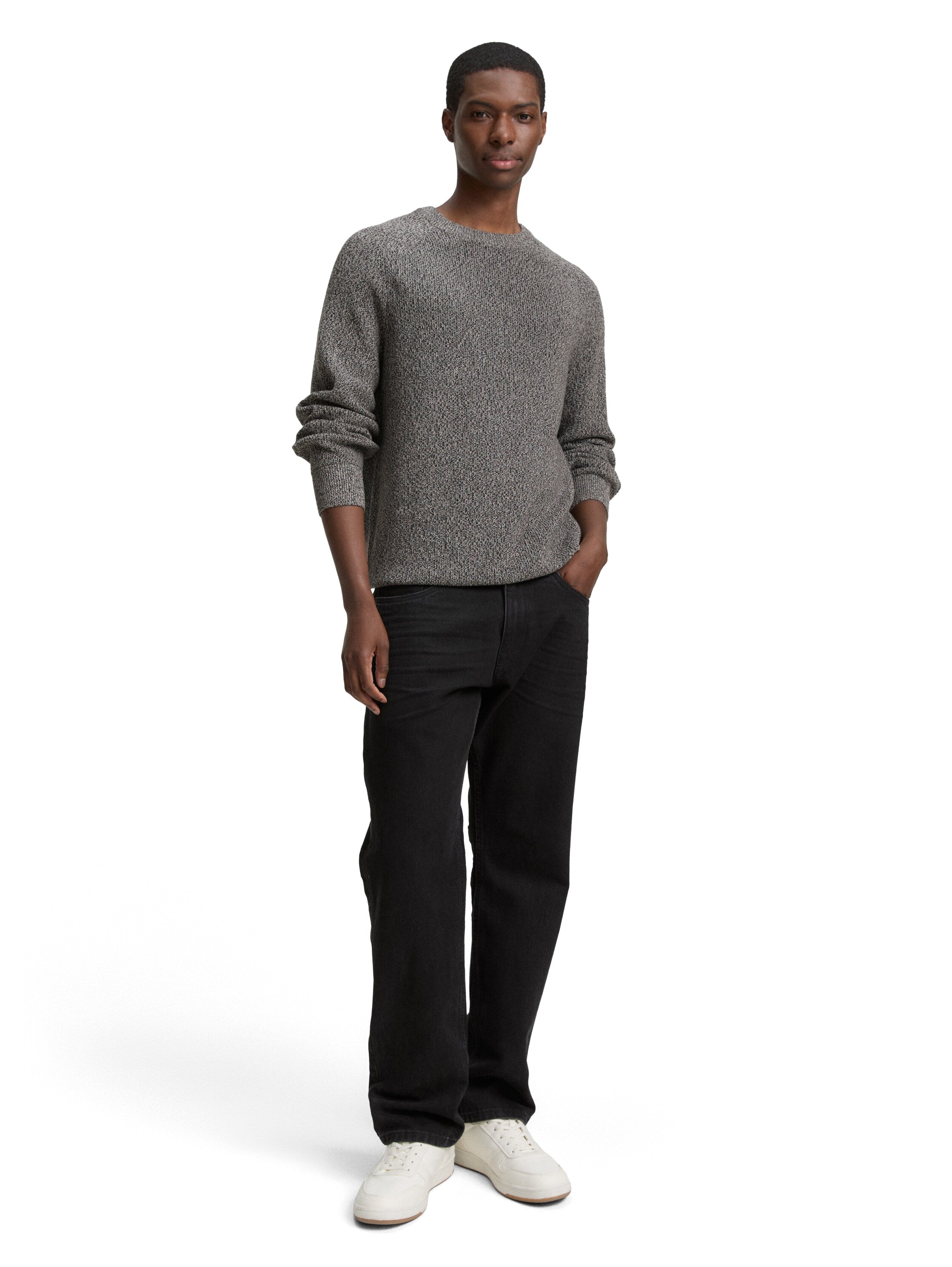 Tom Tailor Grey Knitwear Pullover Round Neck