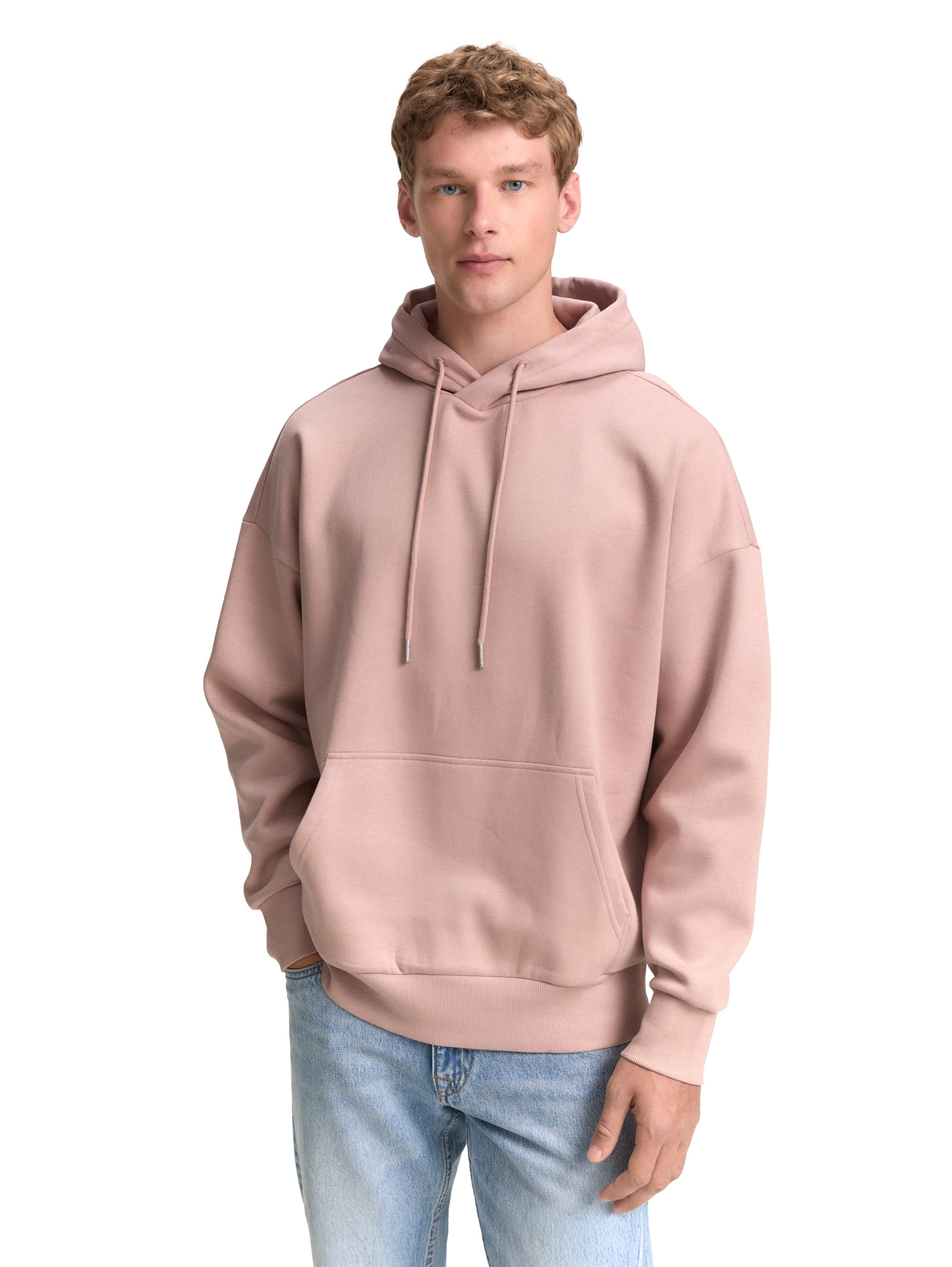 Tom Tailor Pink Hoodie With Kangaroo Pocket