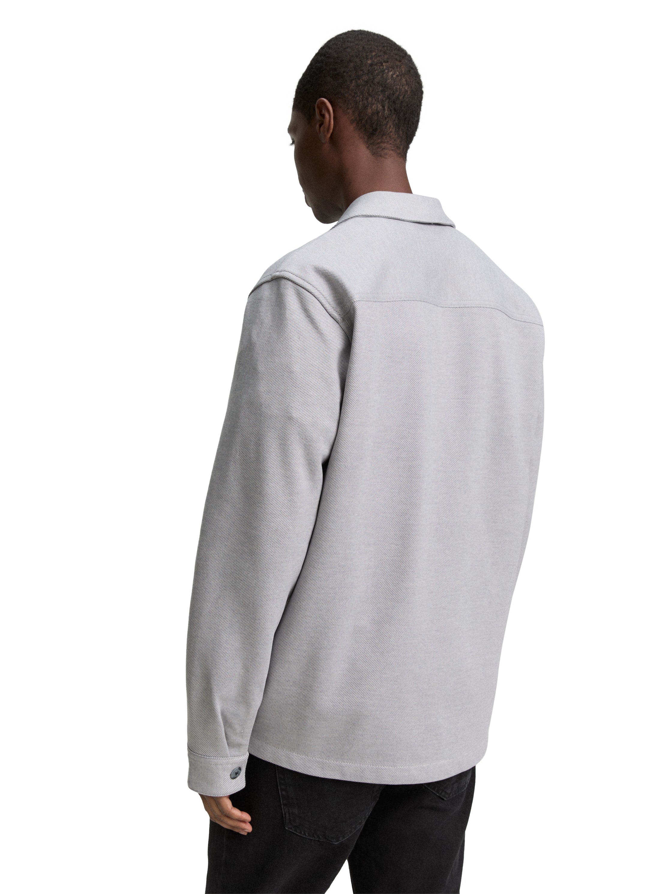 Tom tailor Light Grey Overshirt with Breast Pocket
