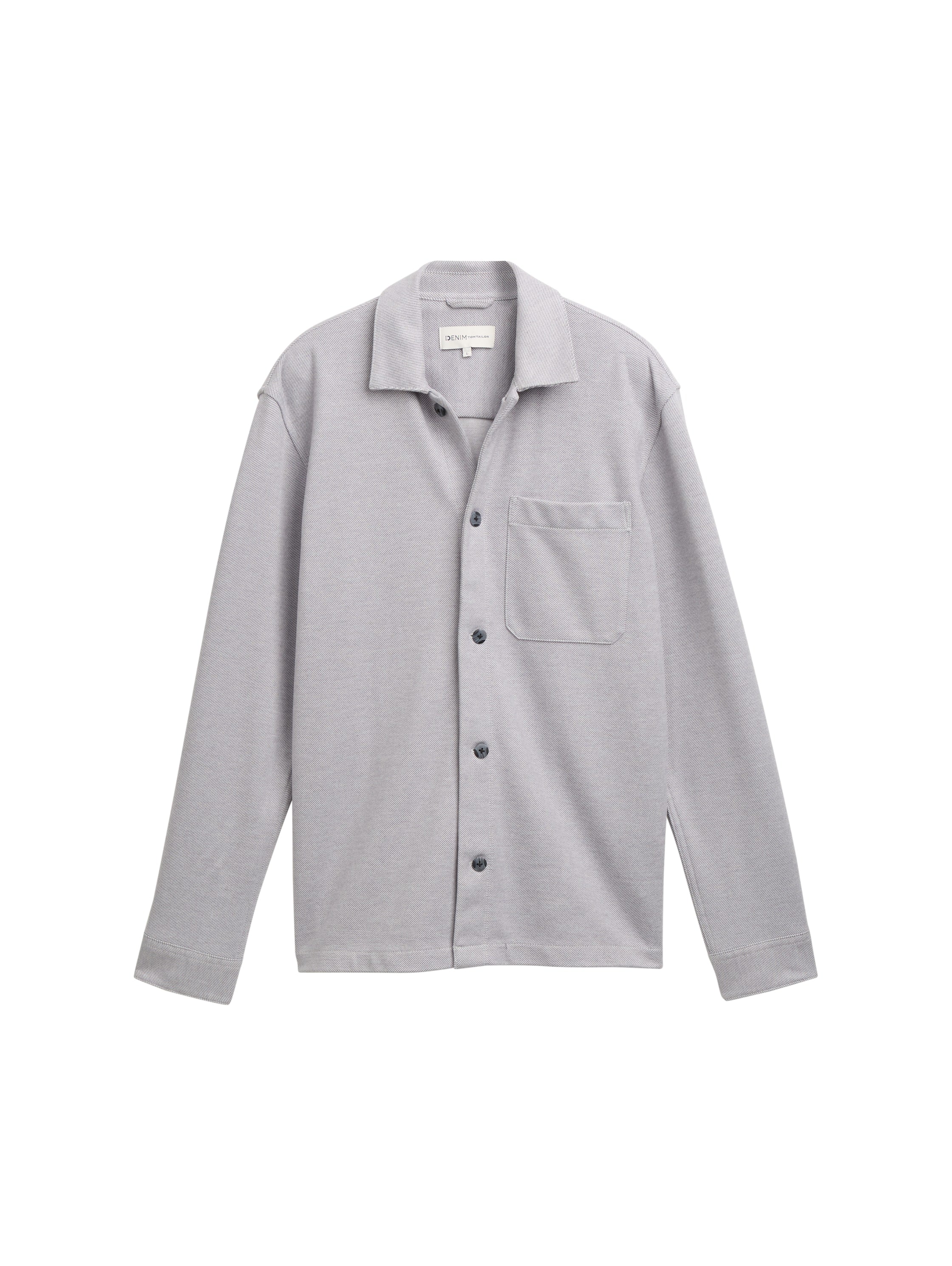Tom tailor Light Grey Overshirt with Breast Pocket