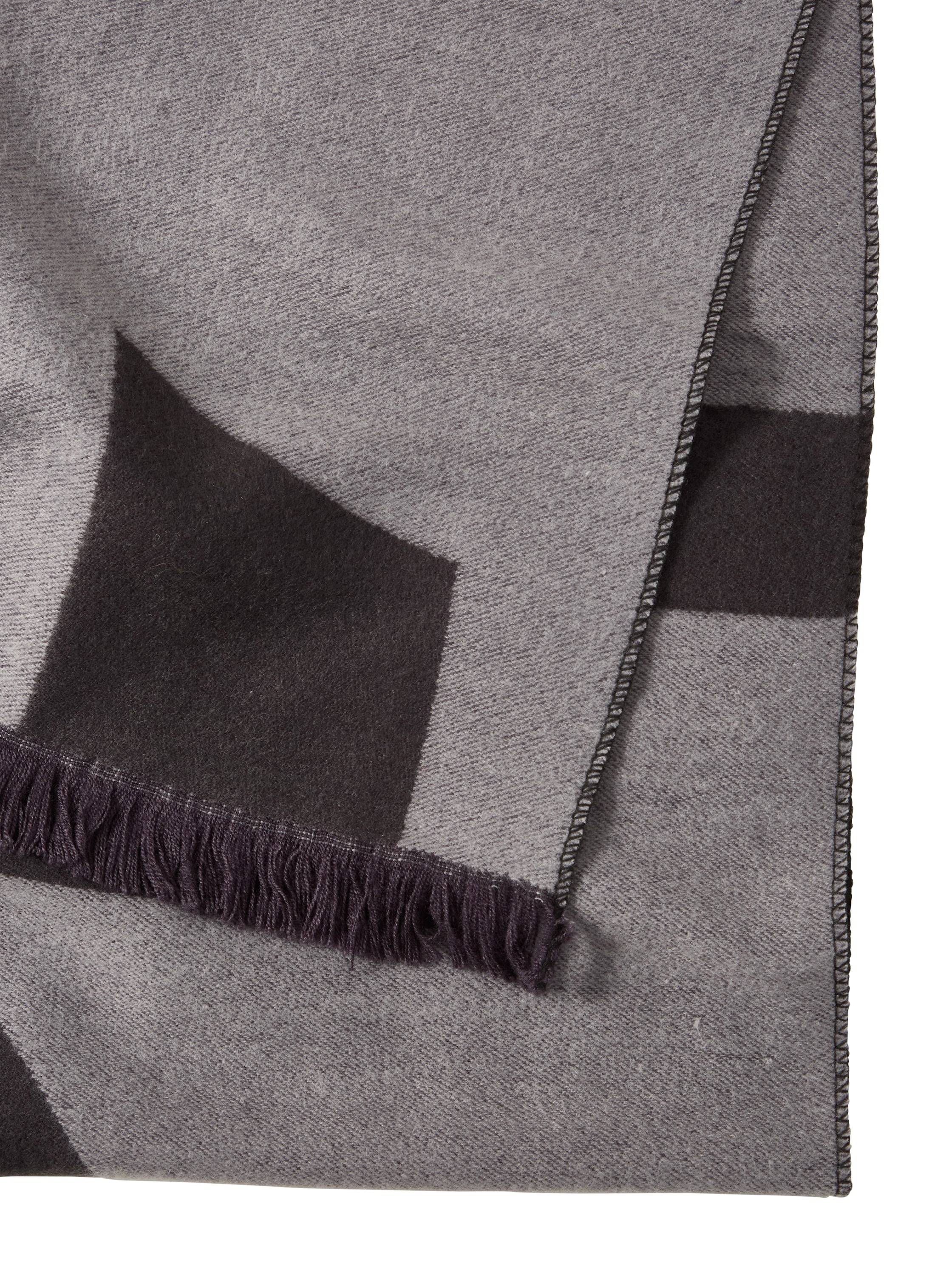 Tom Tailor Grey Jacquard Scarf With Pattern