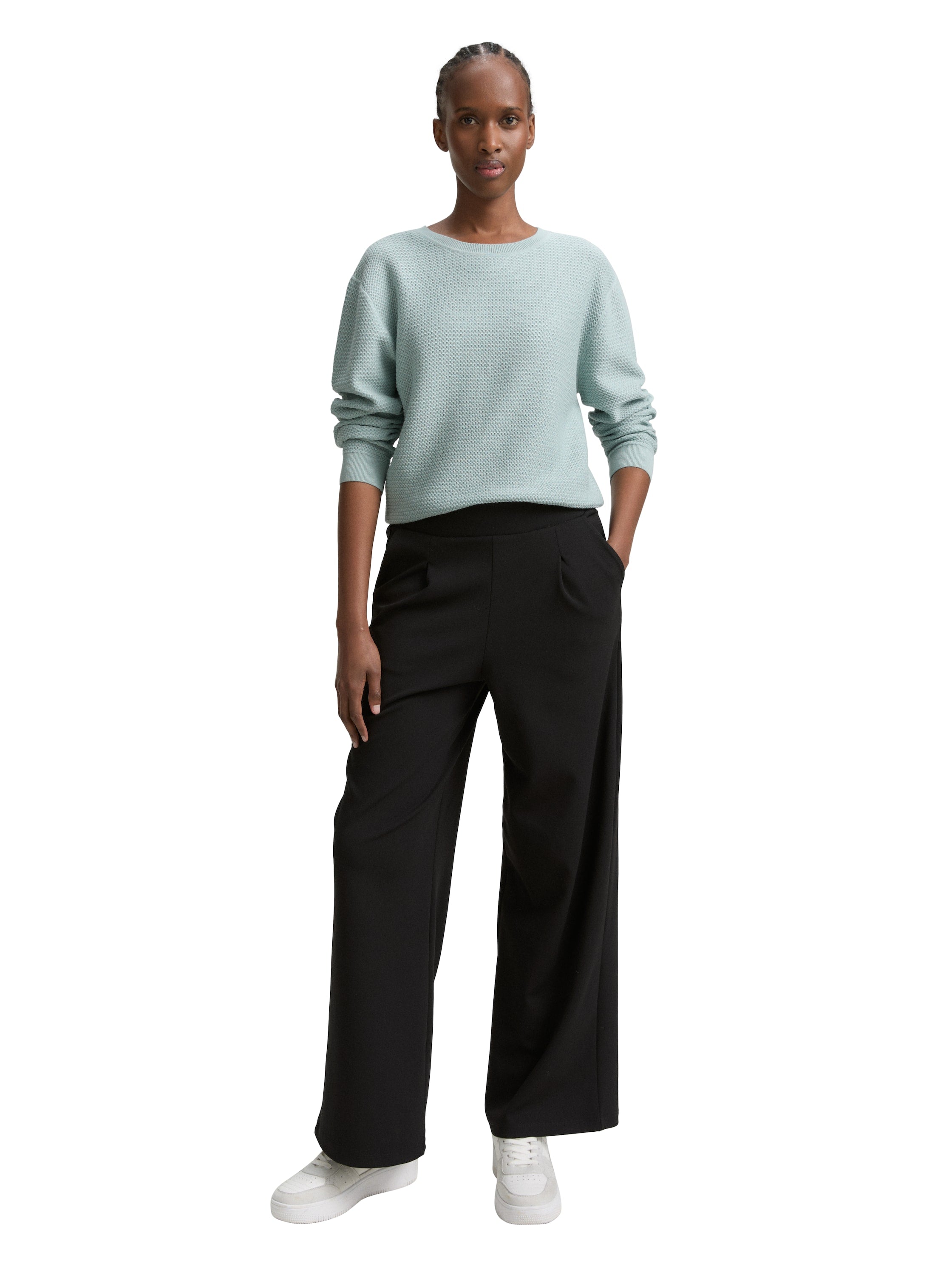 Tom Tailor Silver Cloud Blue Simple Sweater